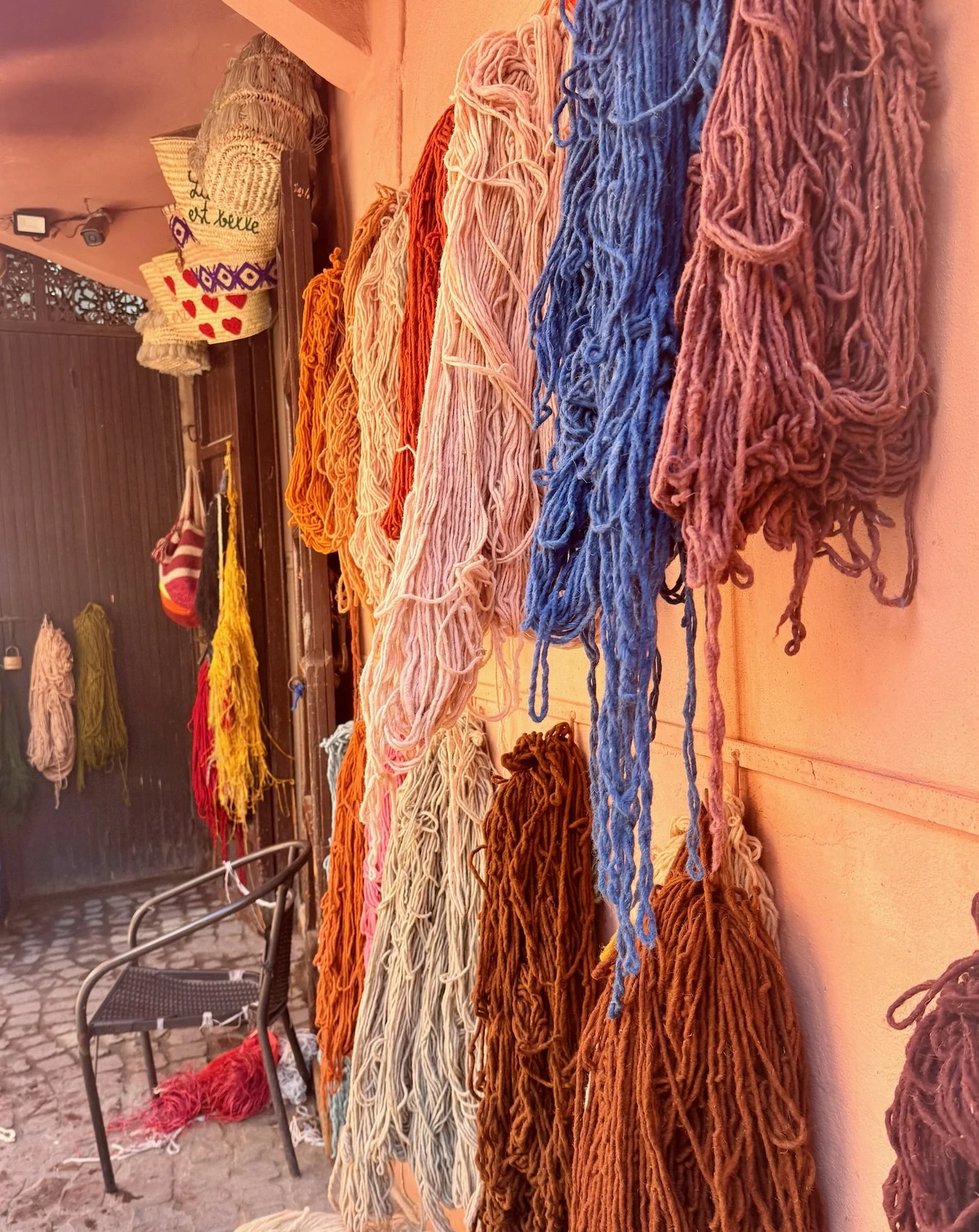 Dyed wool