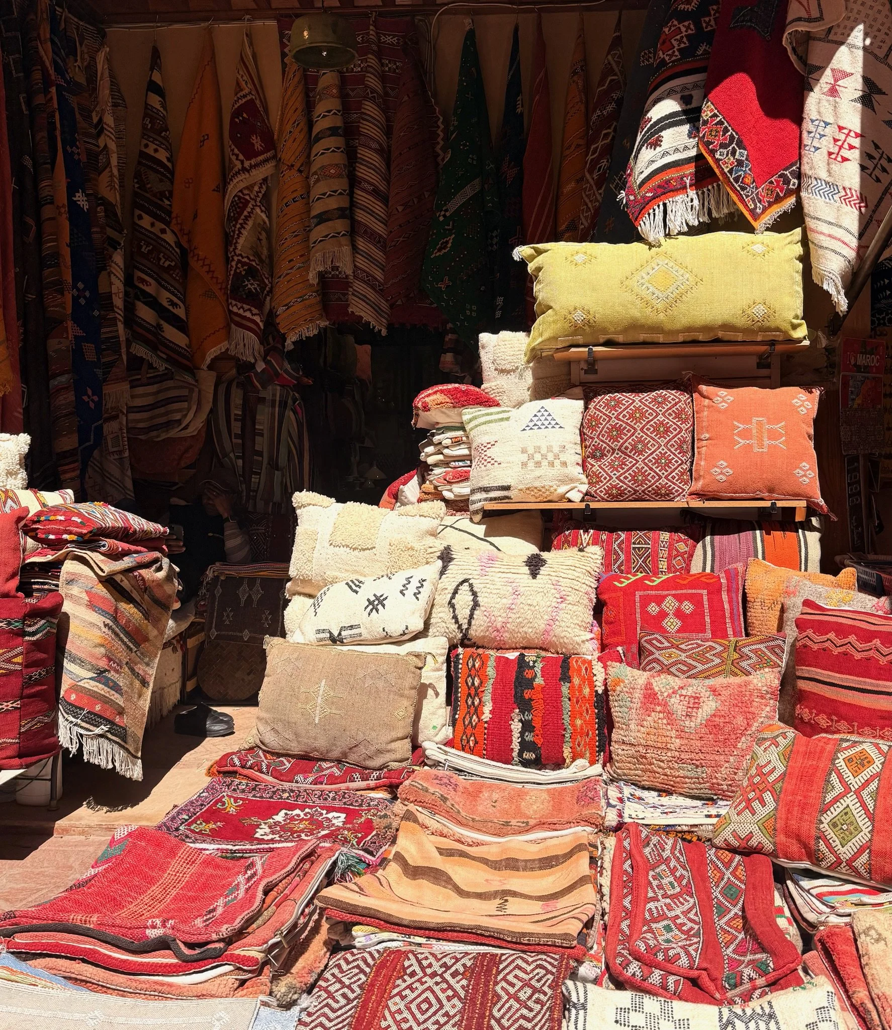 Pillows stack like candy ..