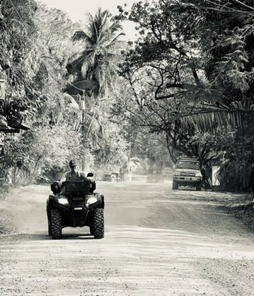 ATVs easily secured. Less easily navigated.