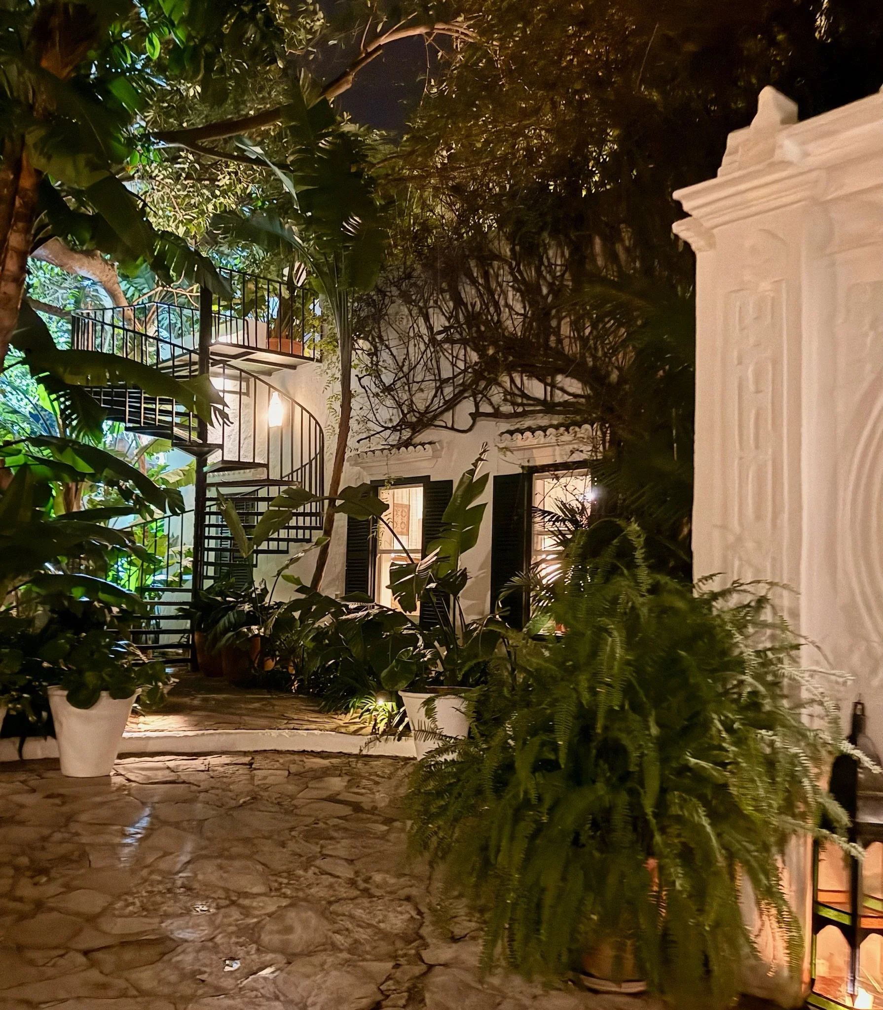 The lovely Villa Mabrouka, a 1940s modernist home (and a fabulous restaurant) once owned by fashion legends Yves Saint Laurent and Pierre Bergé just outside the kasbah and medina