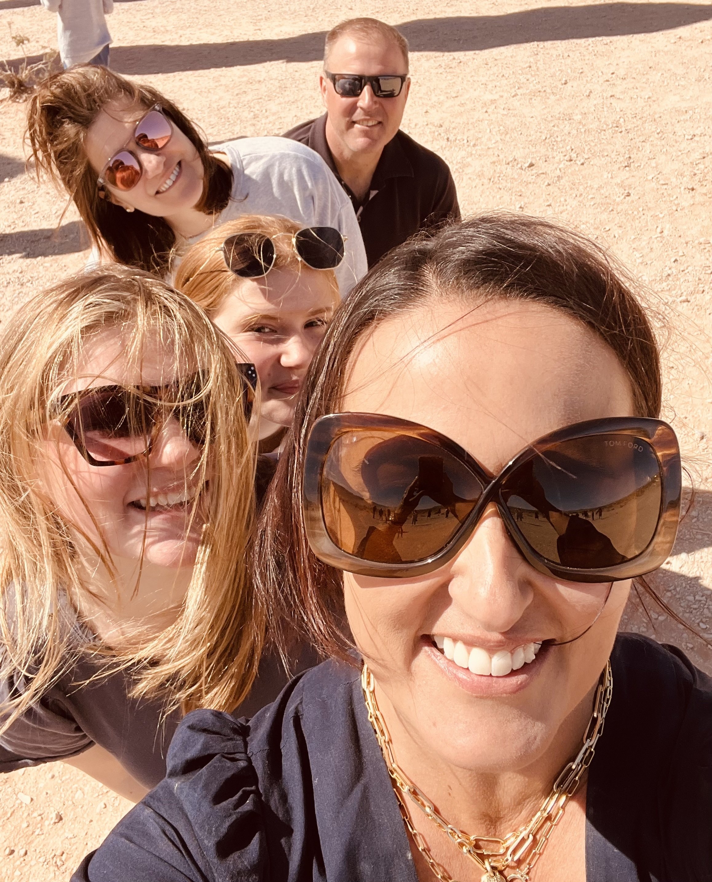 My peeps - who let me drag them to see art at 7AM, that is love