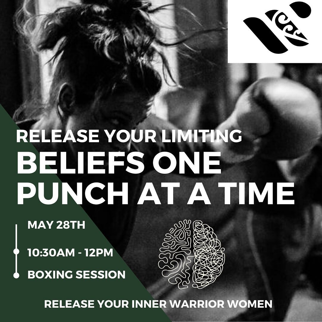 Physical exercise has been associated with an increase in neuroplasticity, or the brain's ability to change. We are going to use this hack to help you release some of your limiting beliefs while getting a serious sweat on. 

🥊Are you ready to be fre