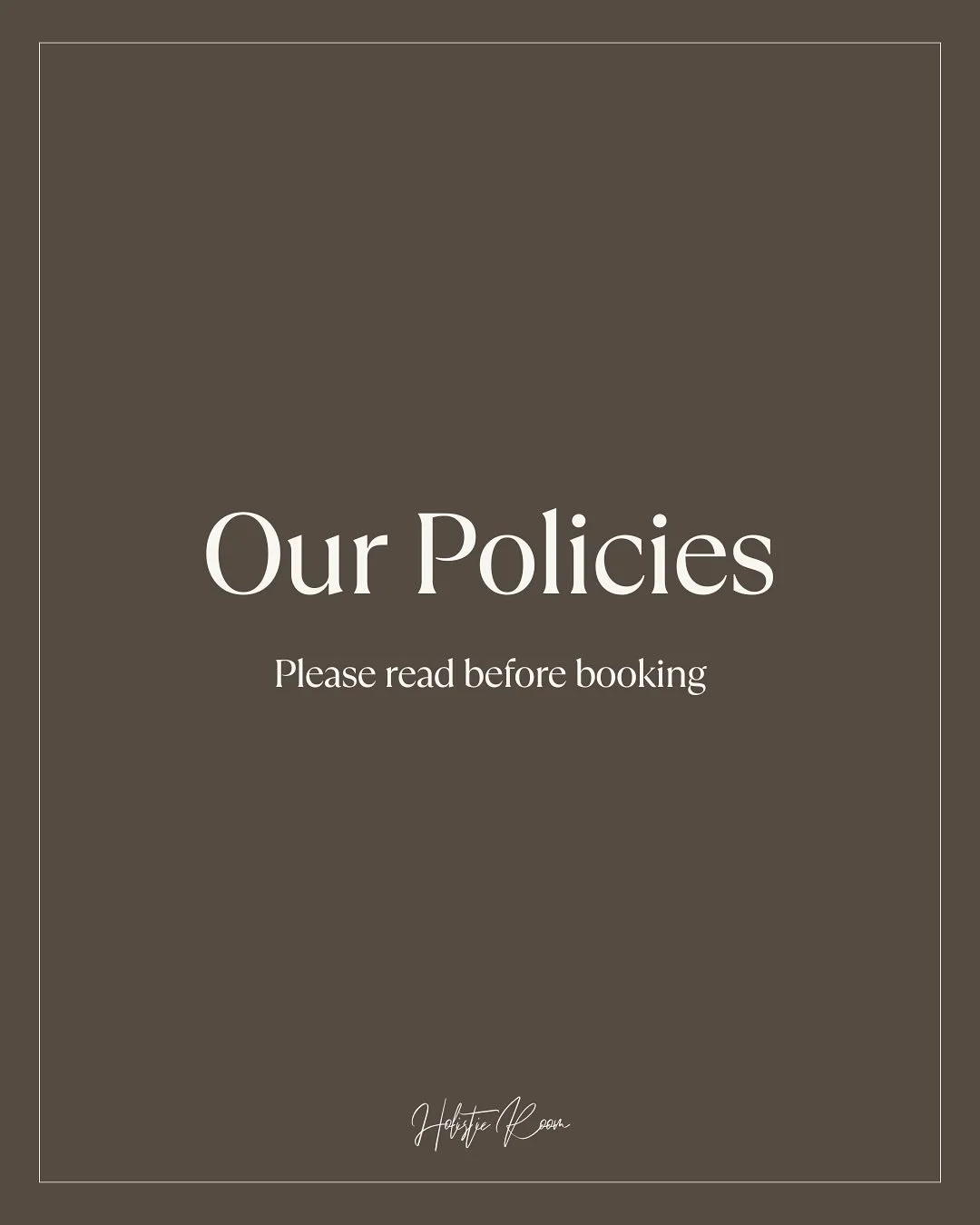 Our policies 🤍