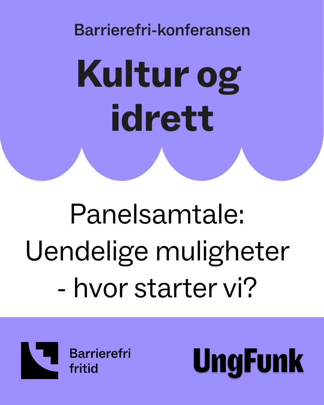 Sammen med kloke hoder skal vi utforske mulighetsrommet for reell deltakelse i en panelsamtale som forener kultur og idrett.

V&aring;r egen styreleder, Ingrid Thunem, skal lede oss gjennom denne spennende samtalen hvor du m&oslash;ter:

🔸Elen &Osla