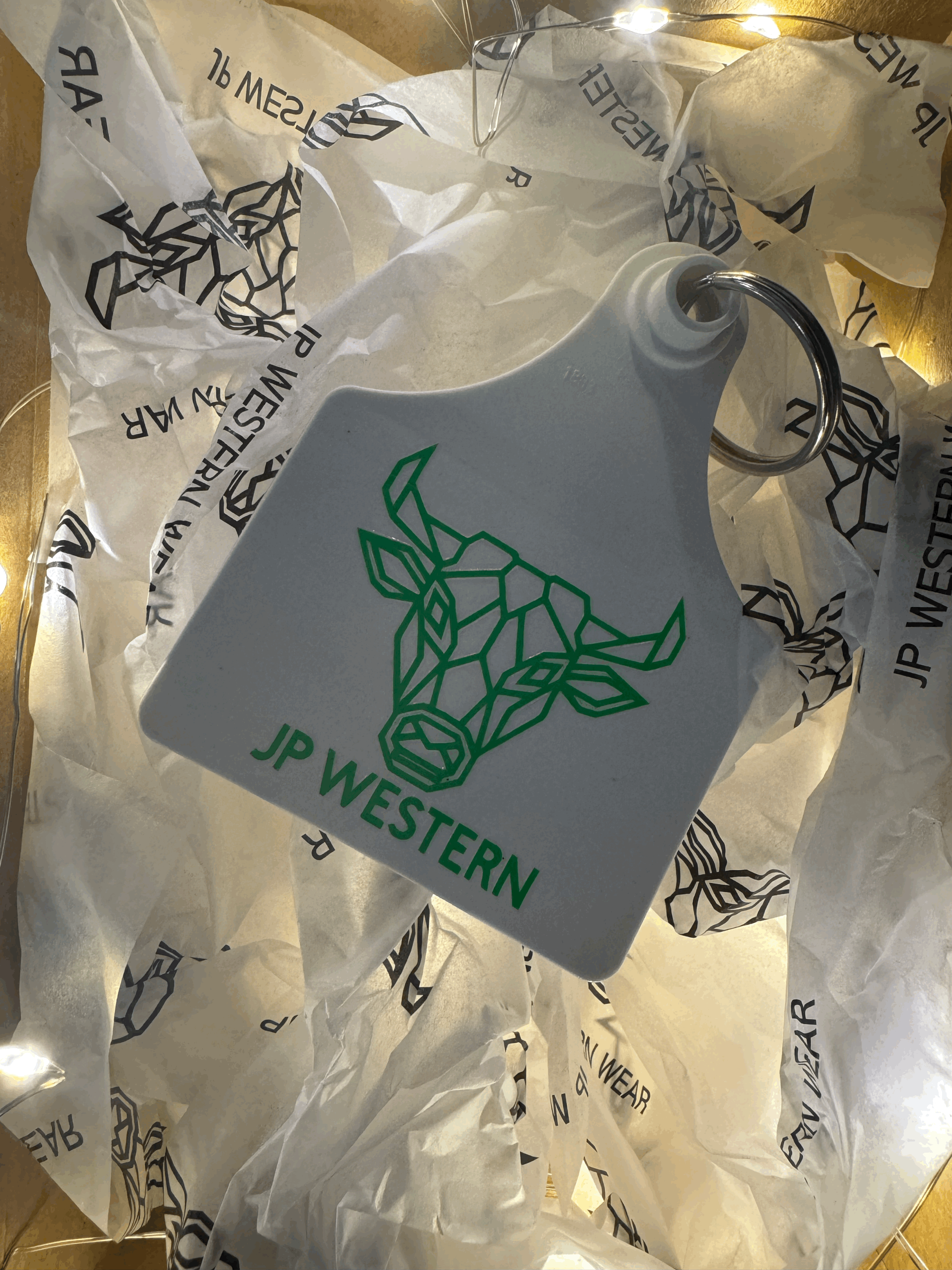 JP Cattle Tag Keyring