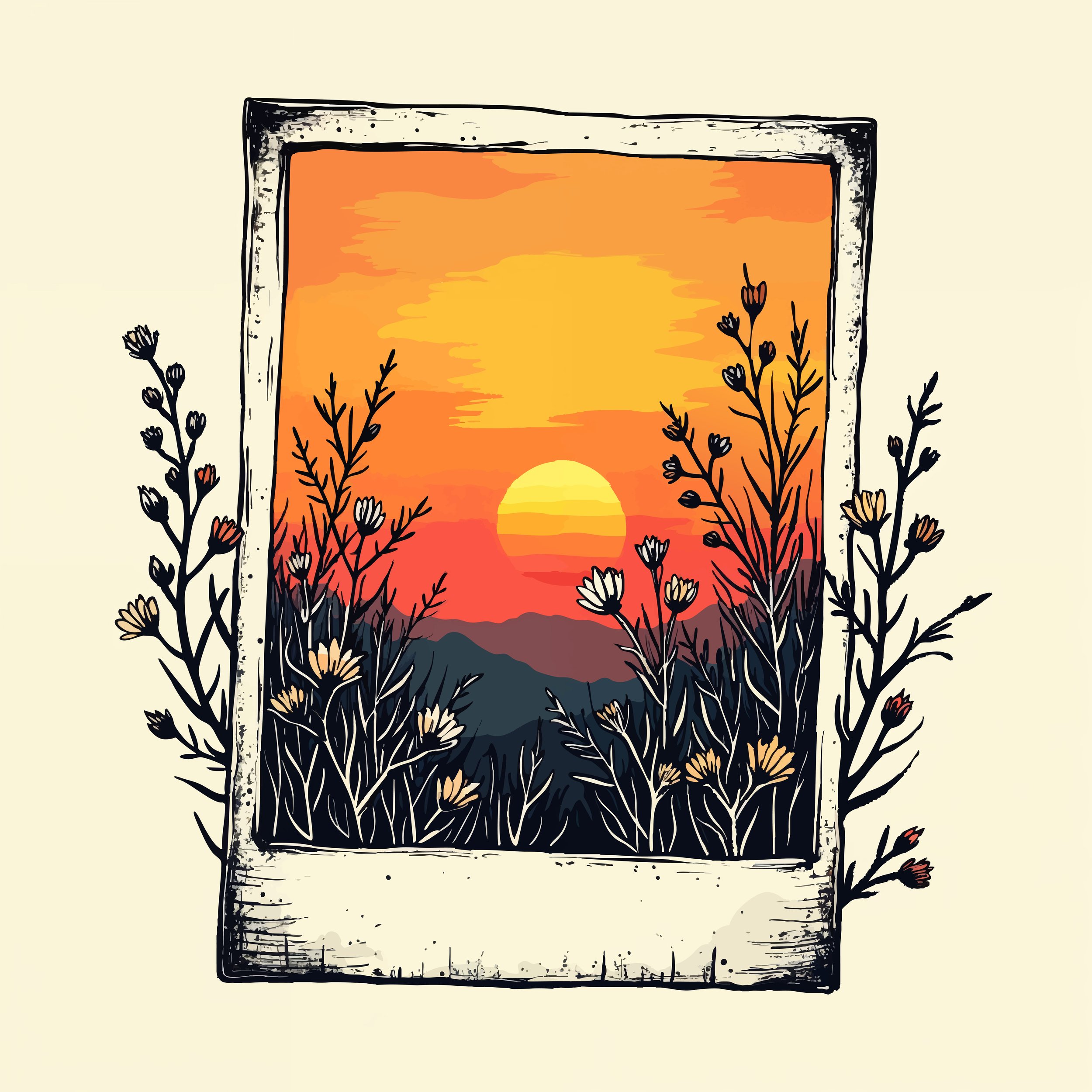 Vintage Polaroid Picture Frame