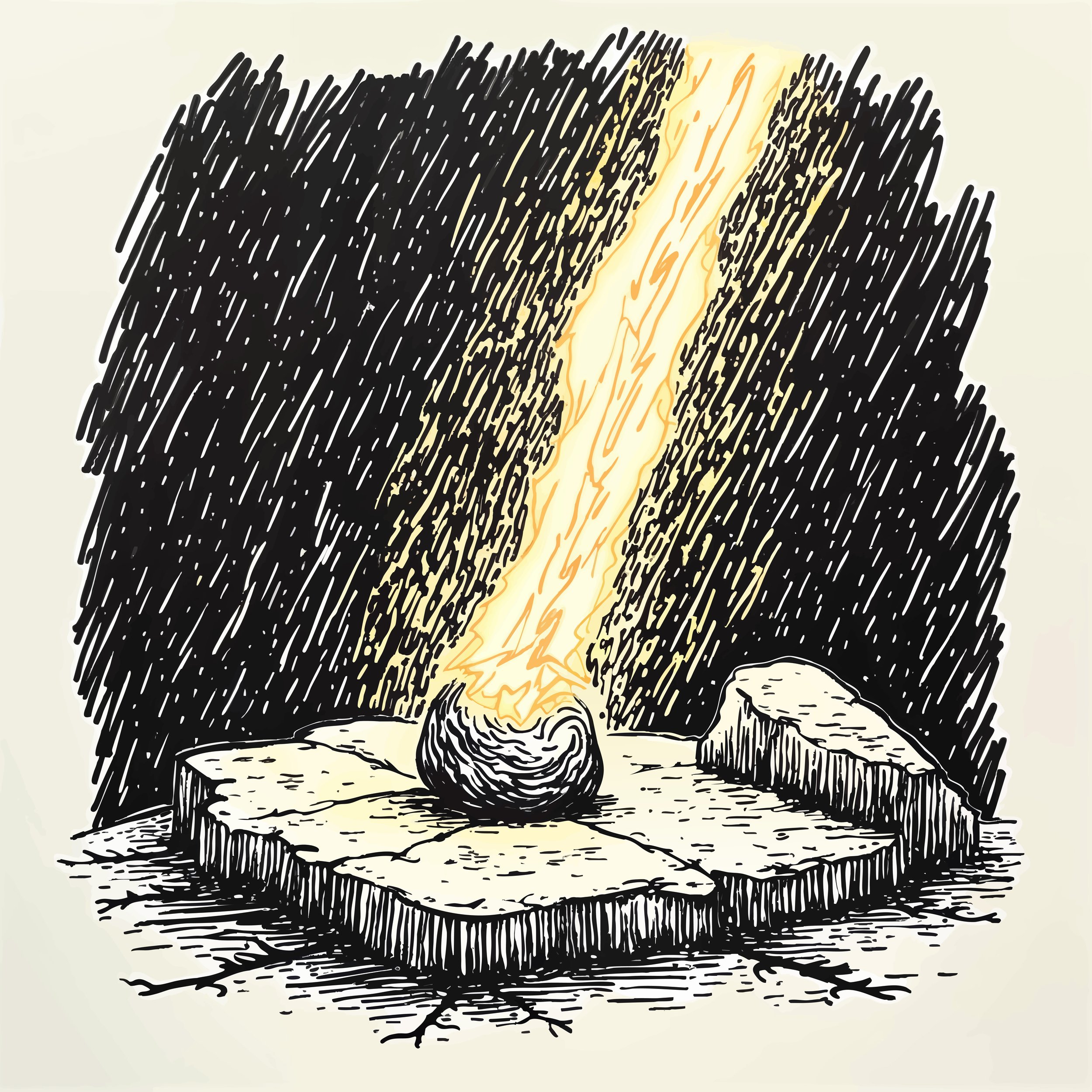 Fossilized Lightning Bolt
