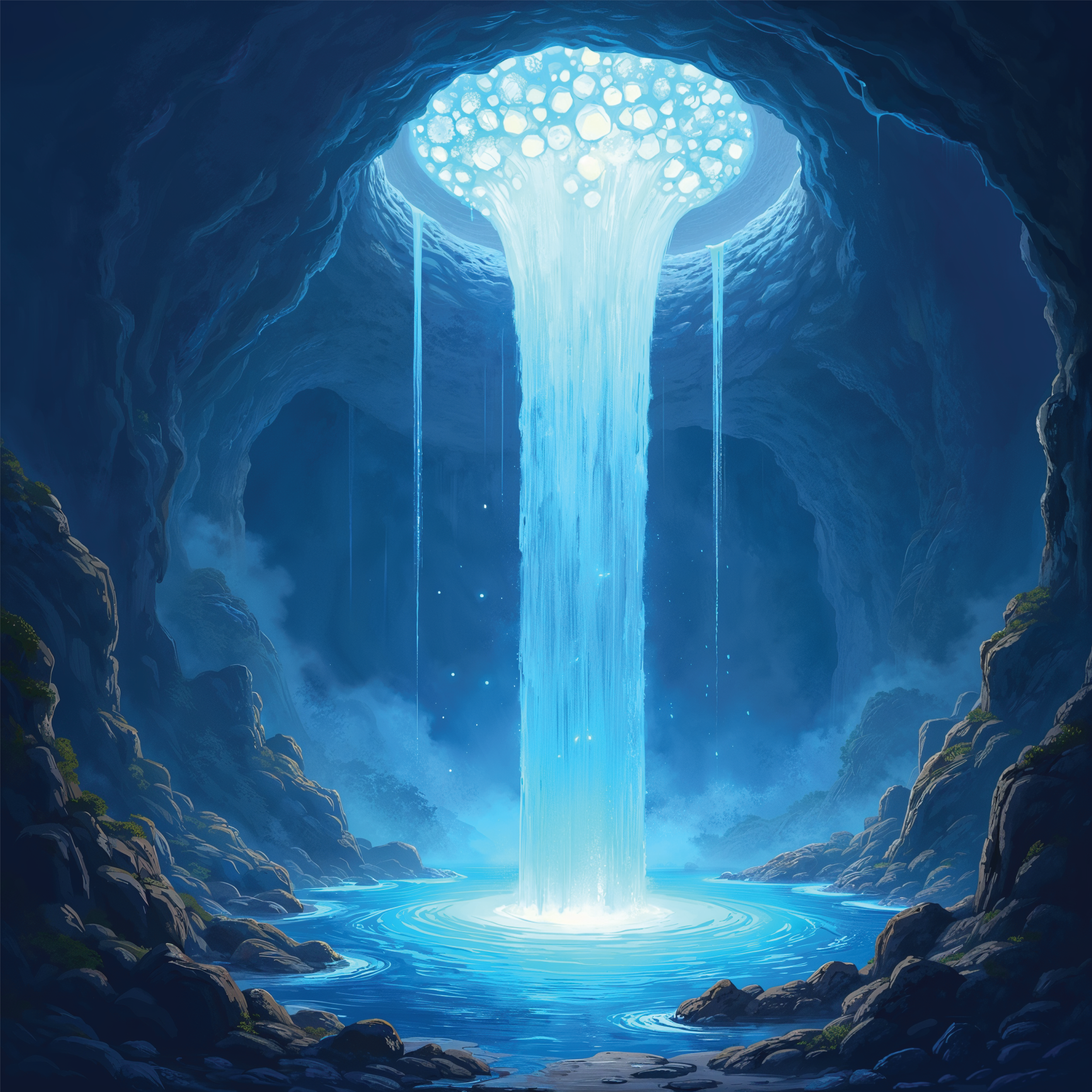 Blue Waterfalls
