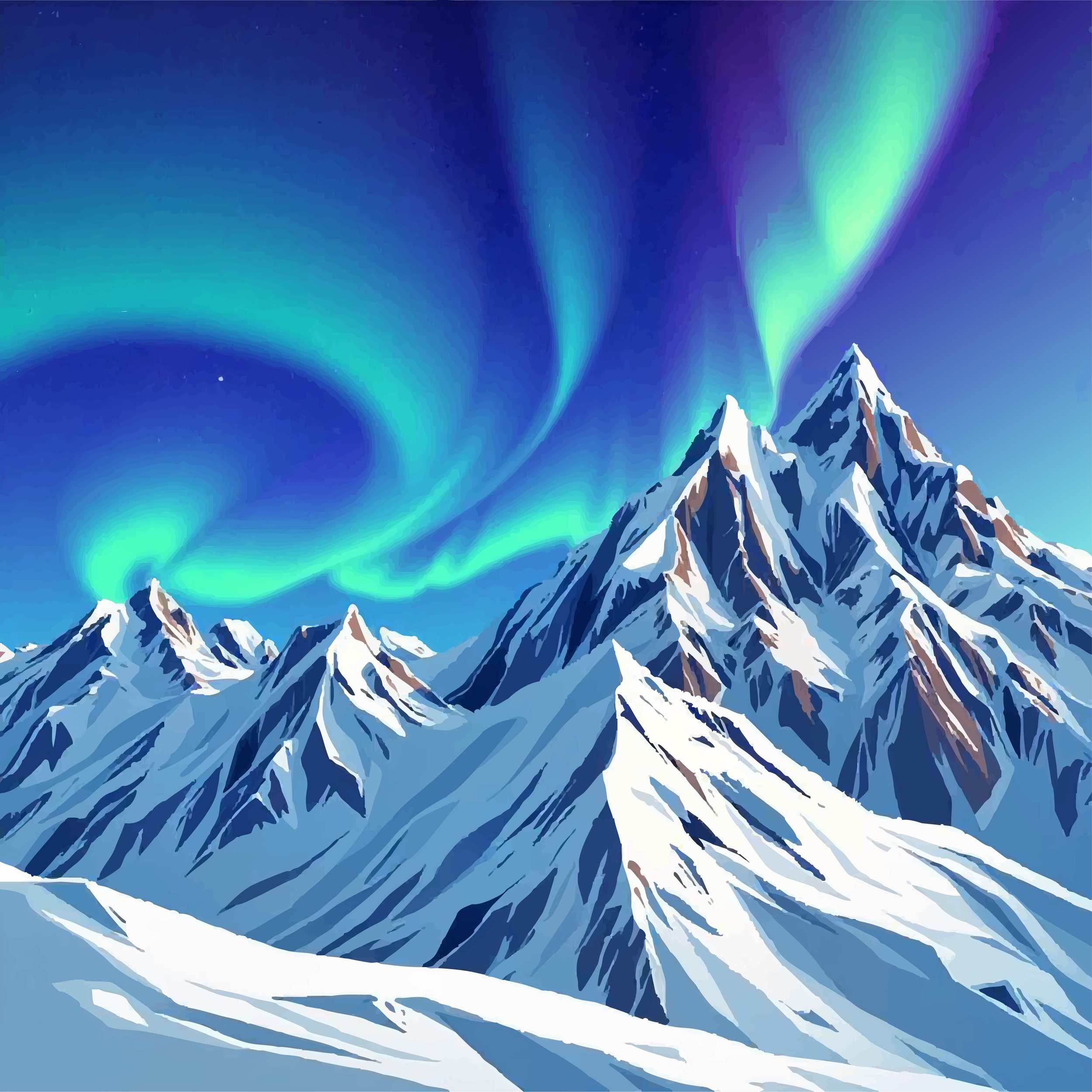 Snow-capped Mountains