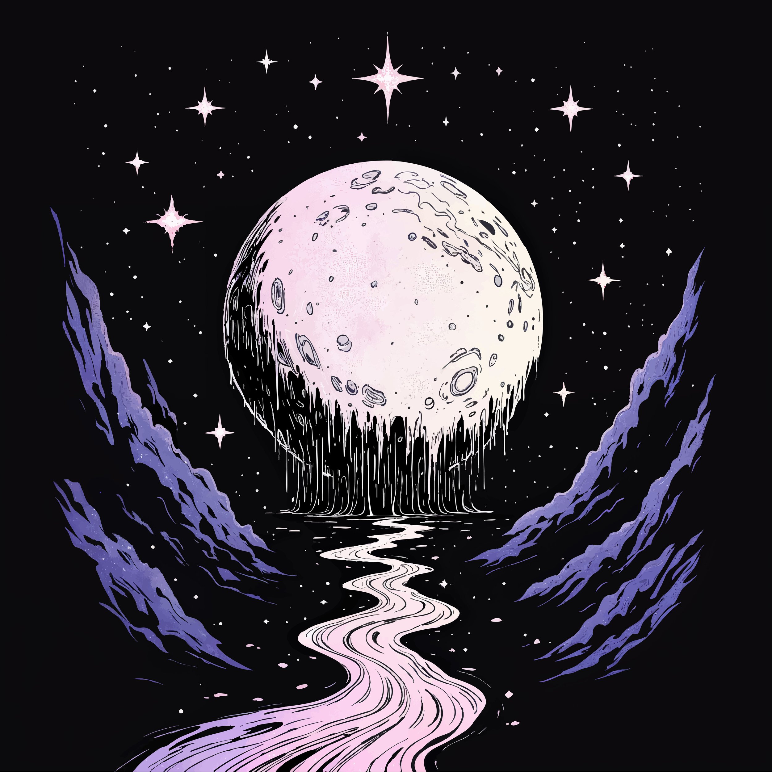 A melting planet turning into a river of stars..jpg