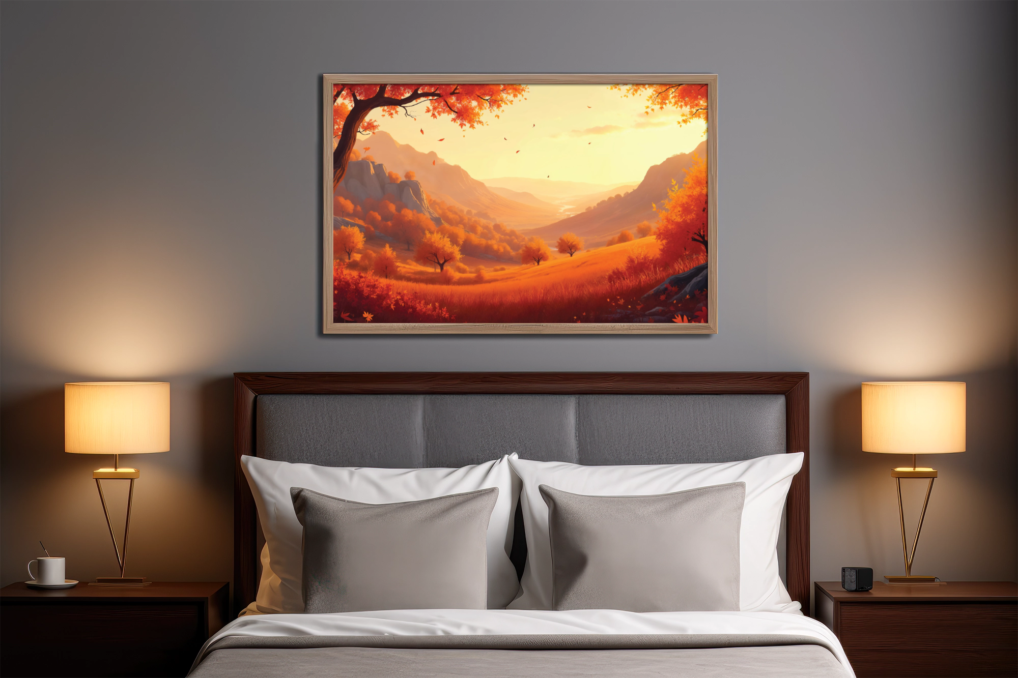 Frame art mockup in bedoom display.png