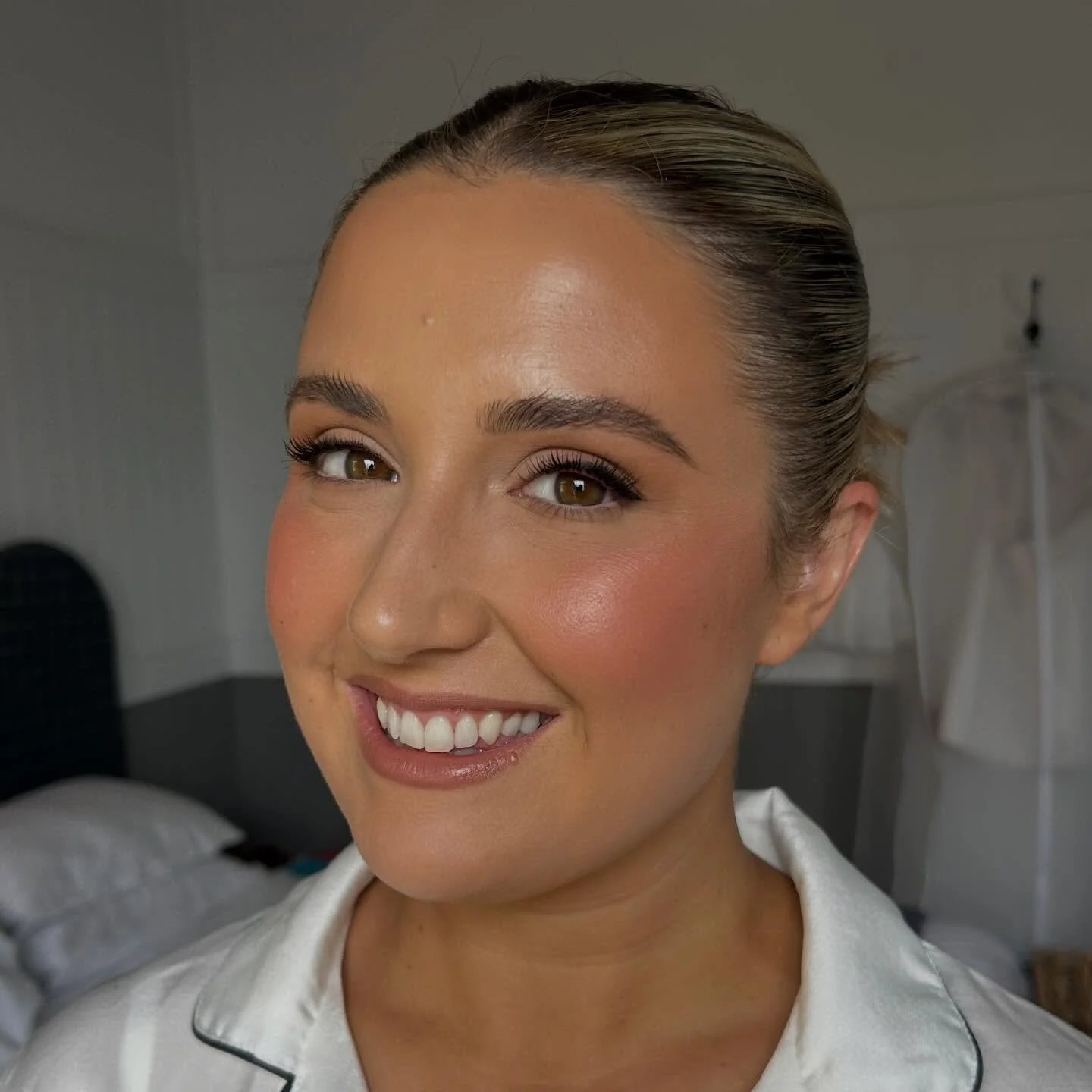 @sarahjcotter what an absolute honour to be part of your day 🫶🏼

The most beautiful bride, and not a single moment that felt like work with you and your girls around. Just look at that skin. Are you joking?!

Thank you for your card. It&rsquo;s suc