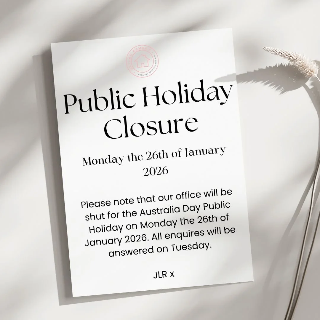 🇦🇺 Upcoming Public Holiday Notice

Our office will be closed Monday 26th Jan for the Australia Day public holiday.

All enquiries will be responded to on Tuesday 27th Jan.

Enjoy the long weekend! 🤍