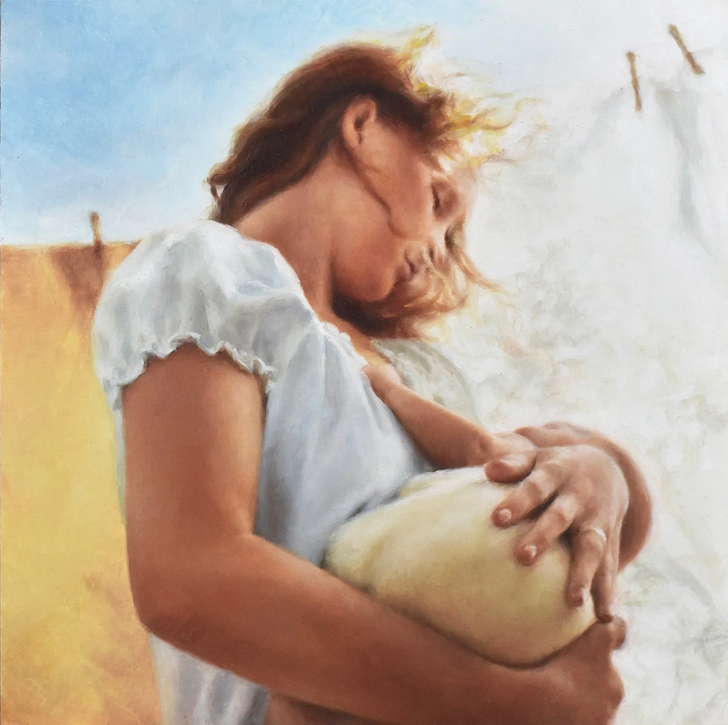 I am so honored to announce that &ldquo;Beginnings&rdquo; has been accepted into the @brennenfineart 12x12 show! She will be shipped off to Scottsdale, AZ for opening night on Dec. 11 with so many inspiring works. ☺️
.
.
.
#oilpainting #figurativeart