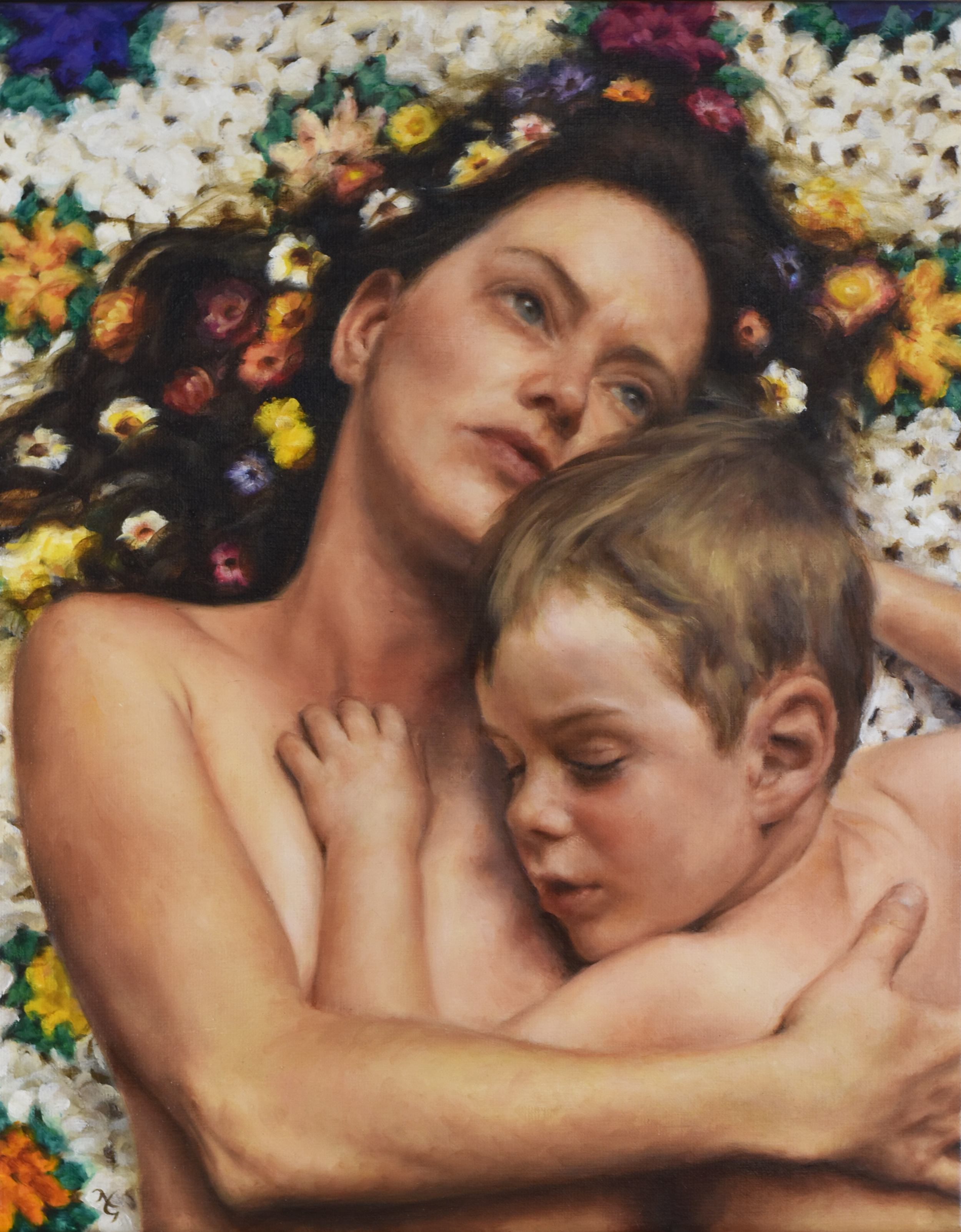 A MOTHER'S WORRY  
16 x 20 inches