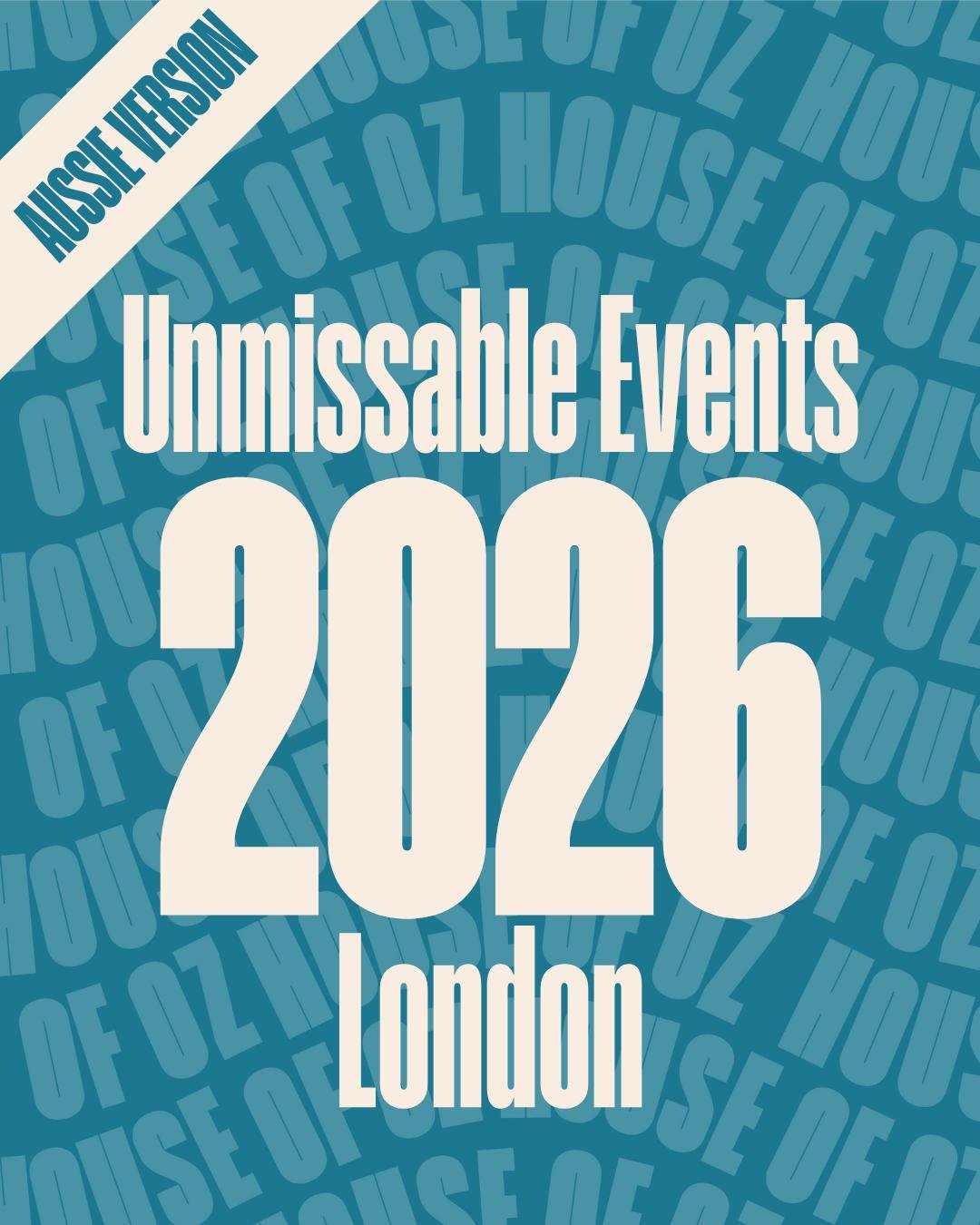 Mark your calendars for 2026 🗓️ ✨ We're all about celebrating Aussie creativity, and we can't wait for these exhibitions and shows to come to London this year. 🎭🎨

From Shakespeare to a delightful kids' show, there's something for everyone to enjo