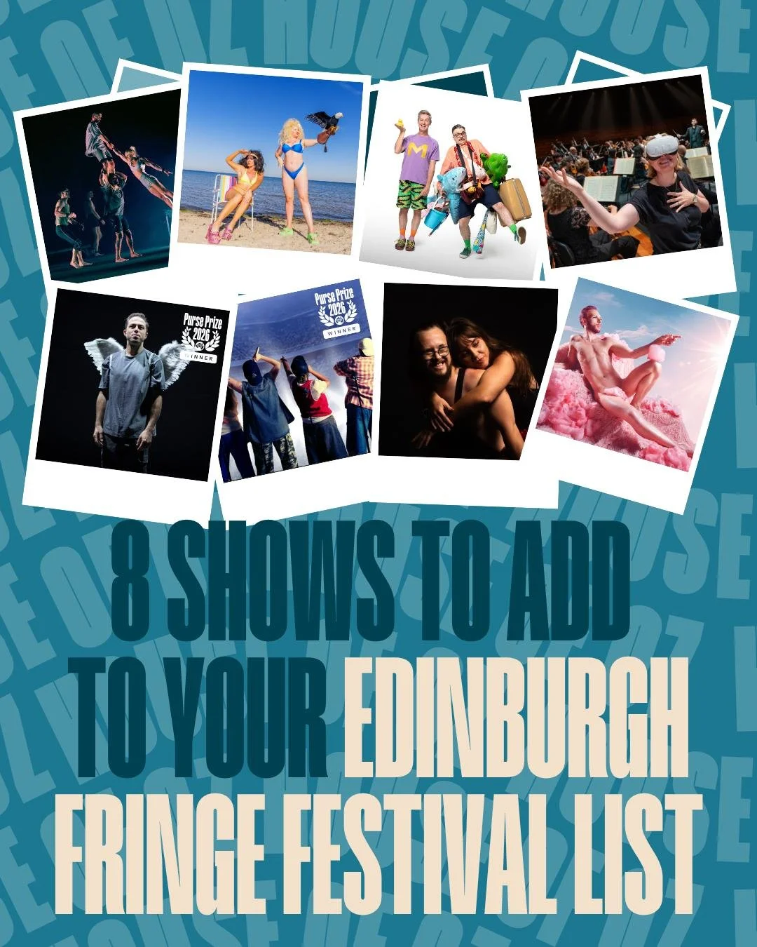 OUR 2026 EDINBURGH FRINGE PROGRAMME! 
8 must-see Edinburgh Fringe Festival shows to add to your watch-list 🤩

Each show is travelling from Australia all the way to Edinburgh this August! We can't wait to support these artists on their fringe journey