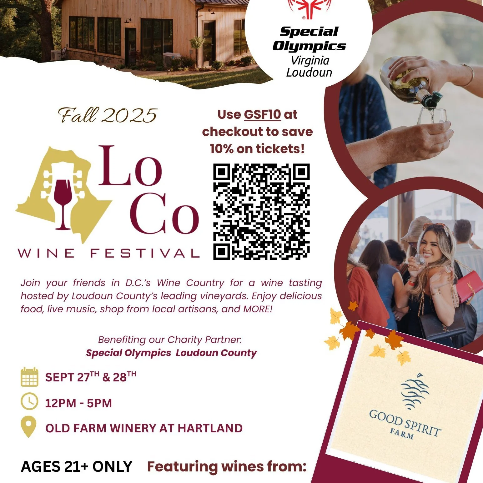 We&rsquo;re so excited to be back at LoCo Wine Fest this year! Join us September 27&ndash;28 at Old Farm Winery at Hartland, where we&rsquo;ll be pouring some of our favorite wines. We hope to see you there! Haven&rsquo;t grabbed your tickets yet? Us
