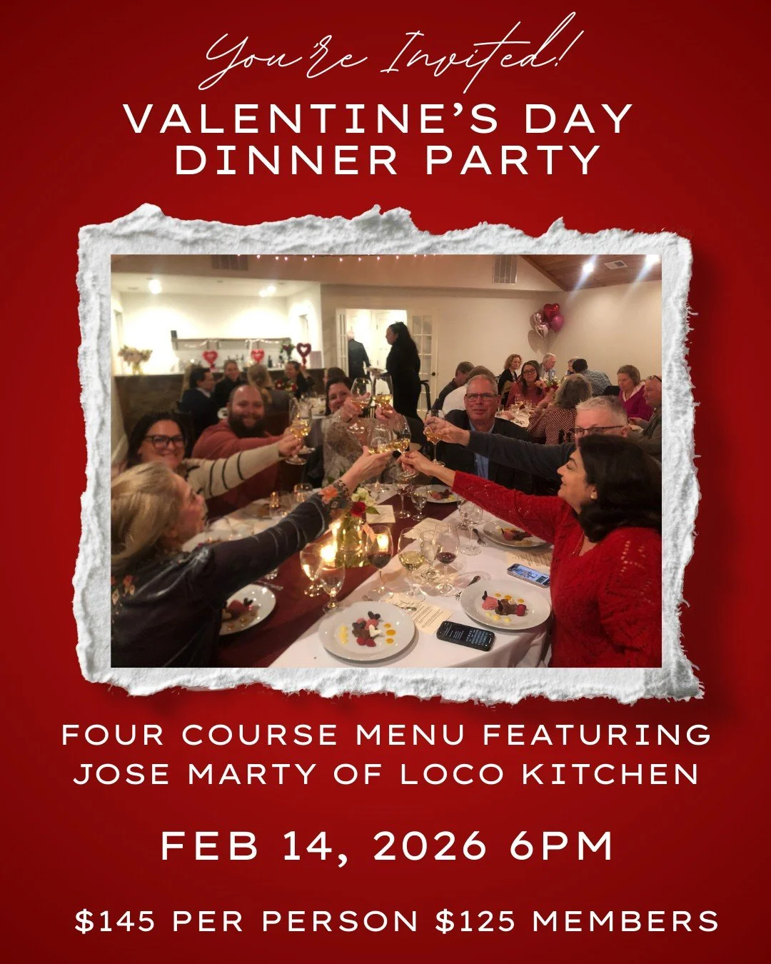 Great food, award-winning wine, amazing people. ❤️
Join us for our Valentine&rsquo;s Dinner Party on February 14th&mdash;tickets are live on our site!