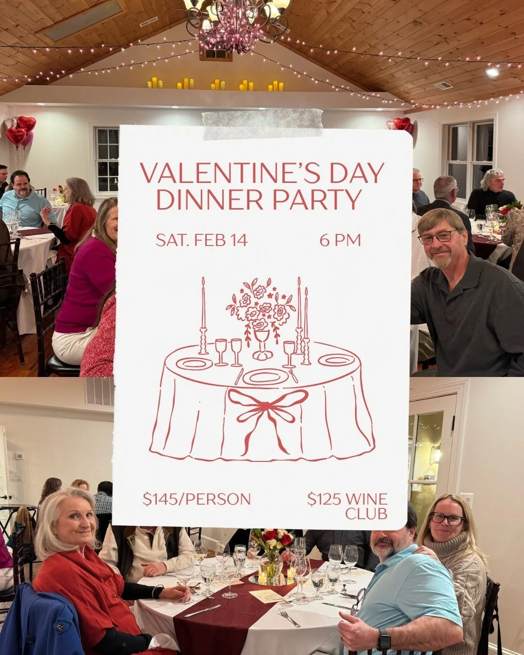 A night of great food, award-winning wine, and wonderful people awaits. Join us for our Valentine&rsquo;s Day Dinner Party on February 14th. Tickets now available!