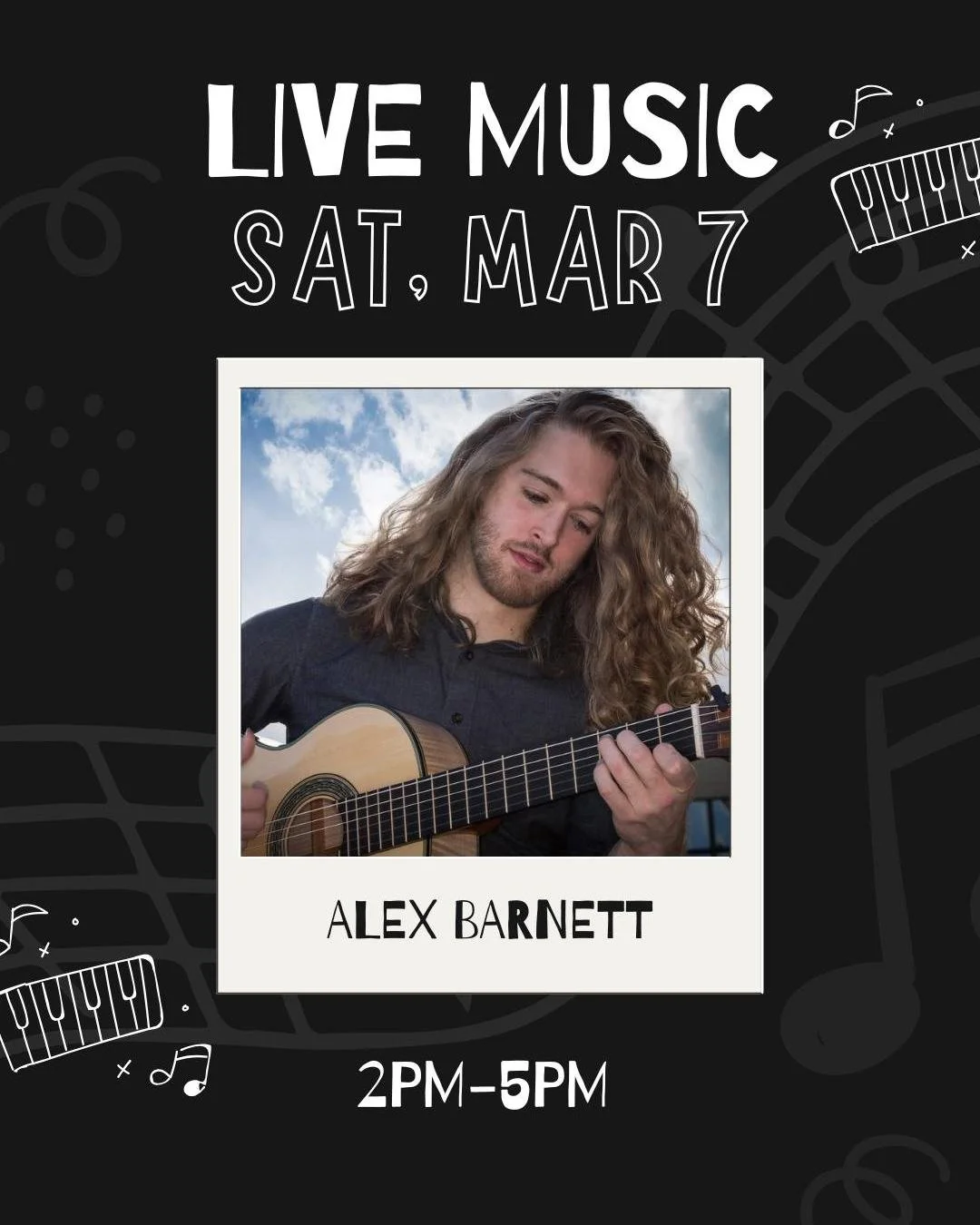 Live music this Saturday! 🎶
Alex Barnett | 2&ndash;5 PM
Plus, try our new Medal Flight featuring our 2026 award winners. 🍷