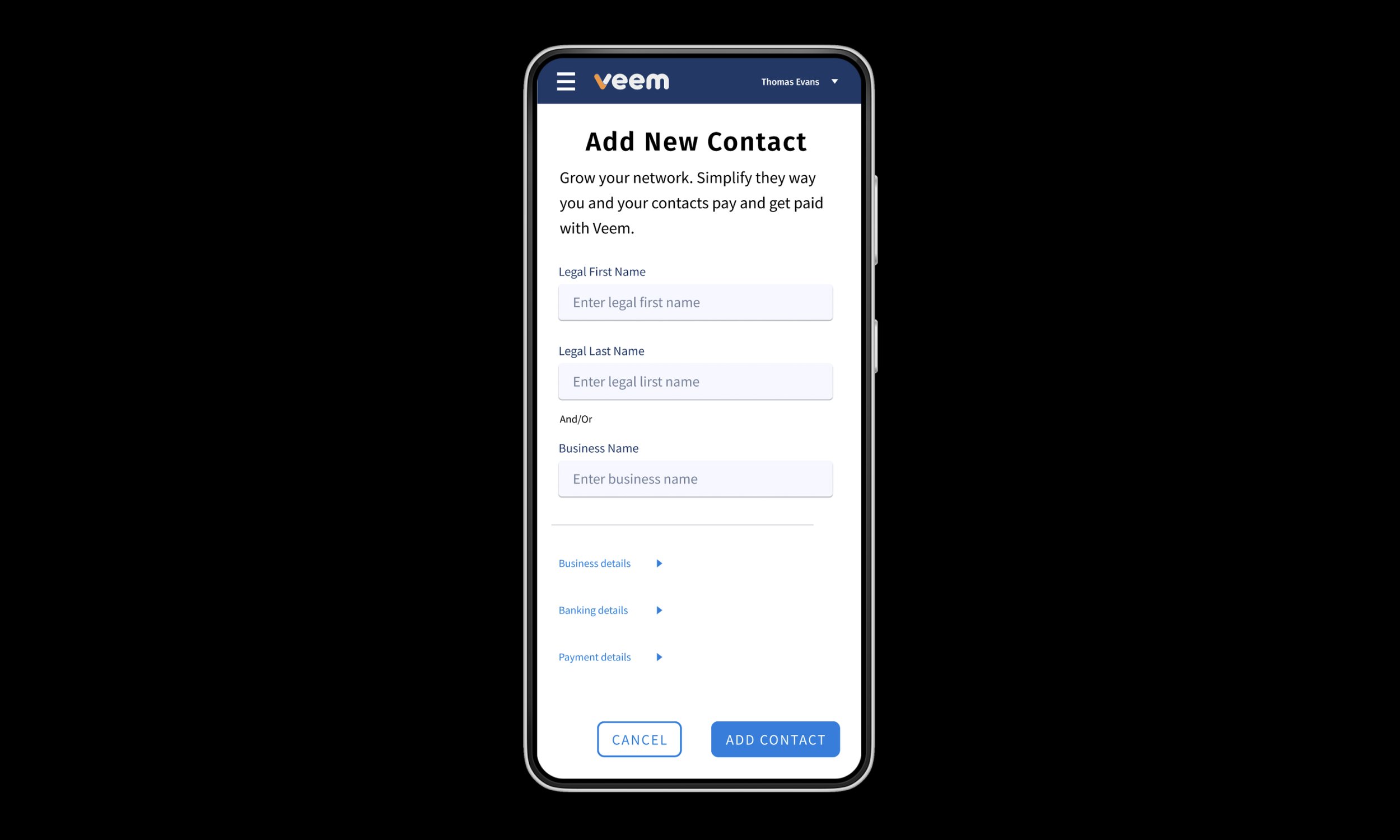 Redesigning Veems B2B Payments Workflow