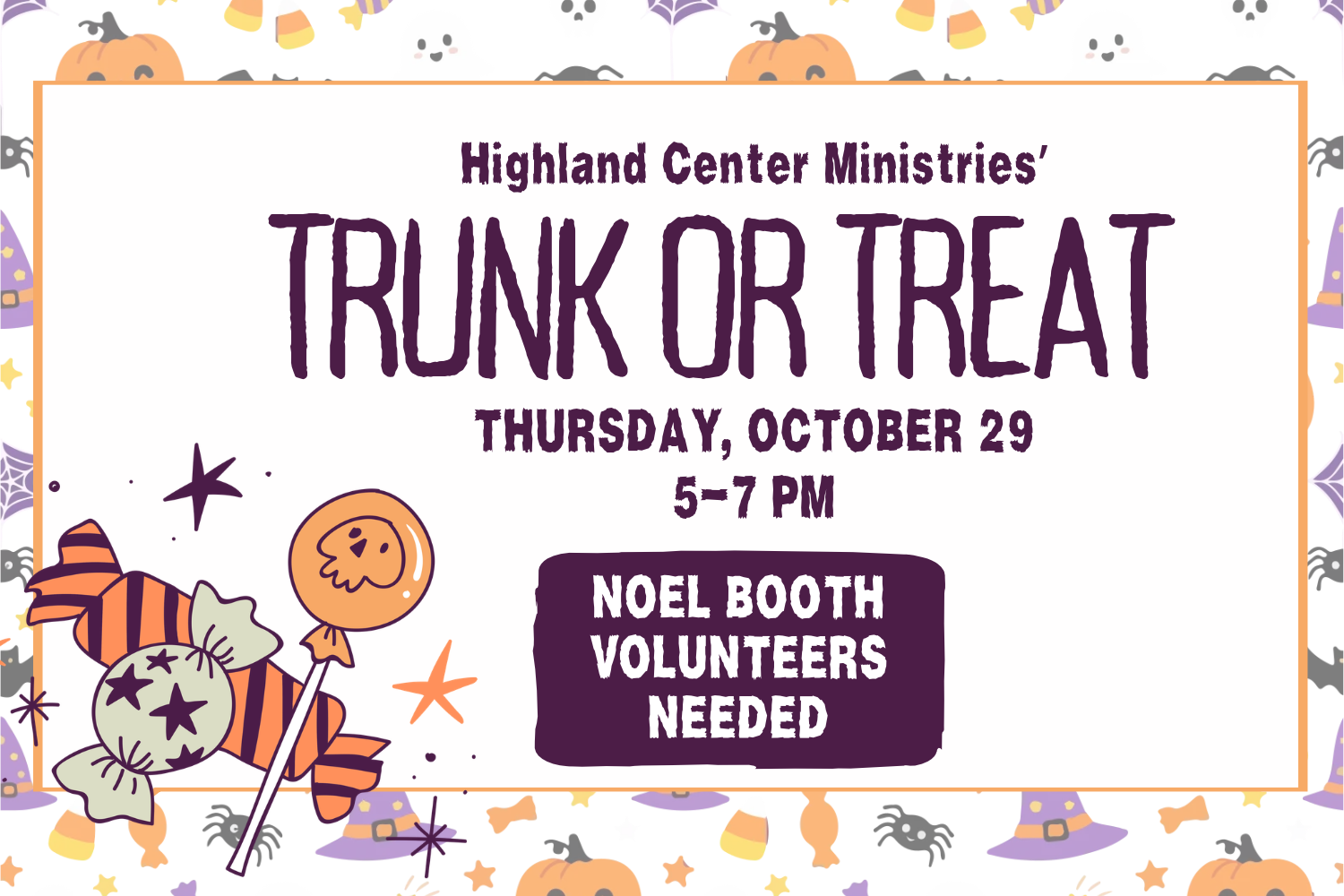 Noel UMC  at The Highland Center's Trunk-or-Treat