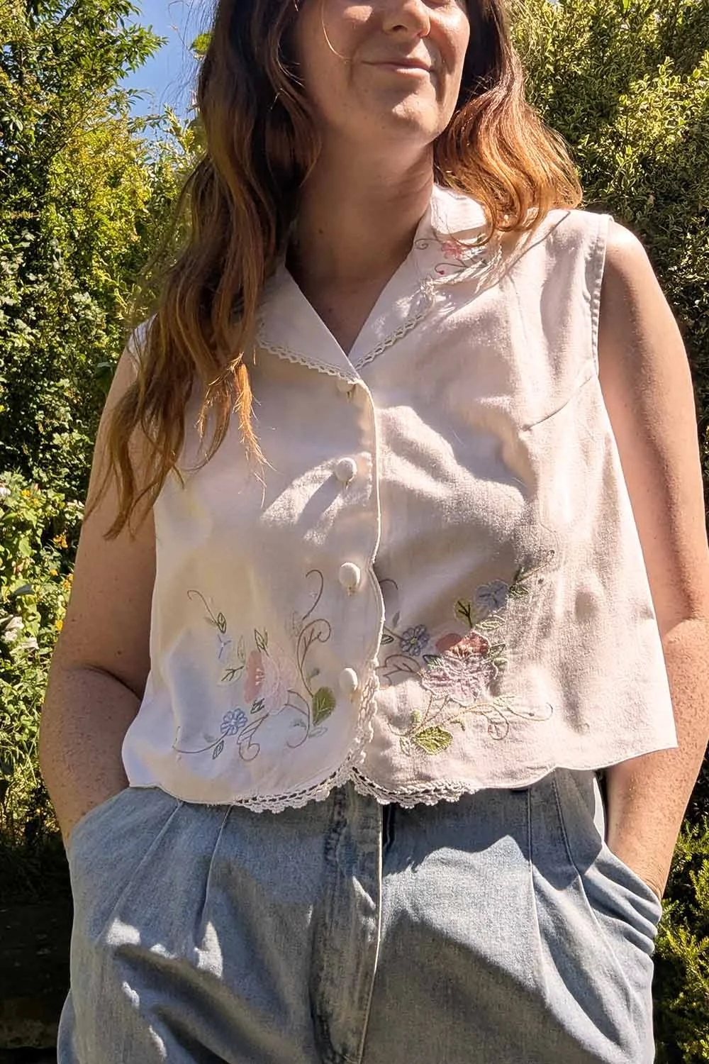 DYTAM SHIRT Sleeveless Embroidered #1