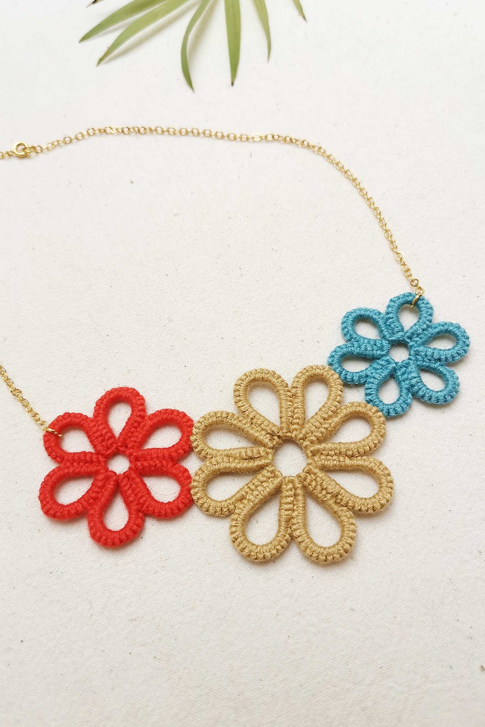 Flower Power Necklace - Daffodil and Leek