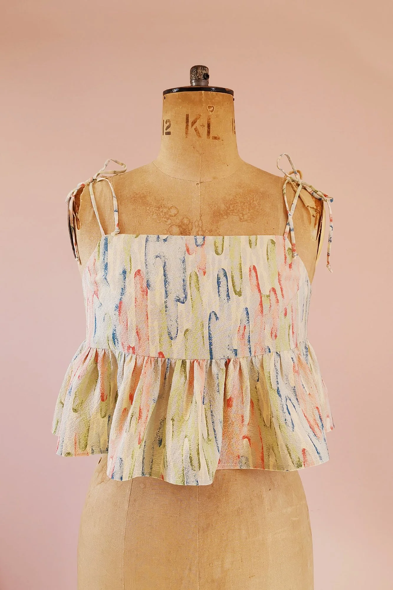 smocked kimono top