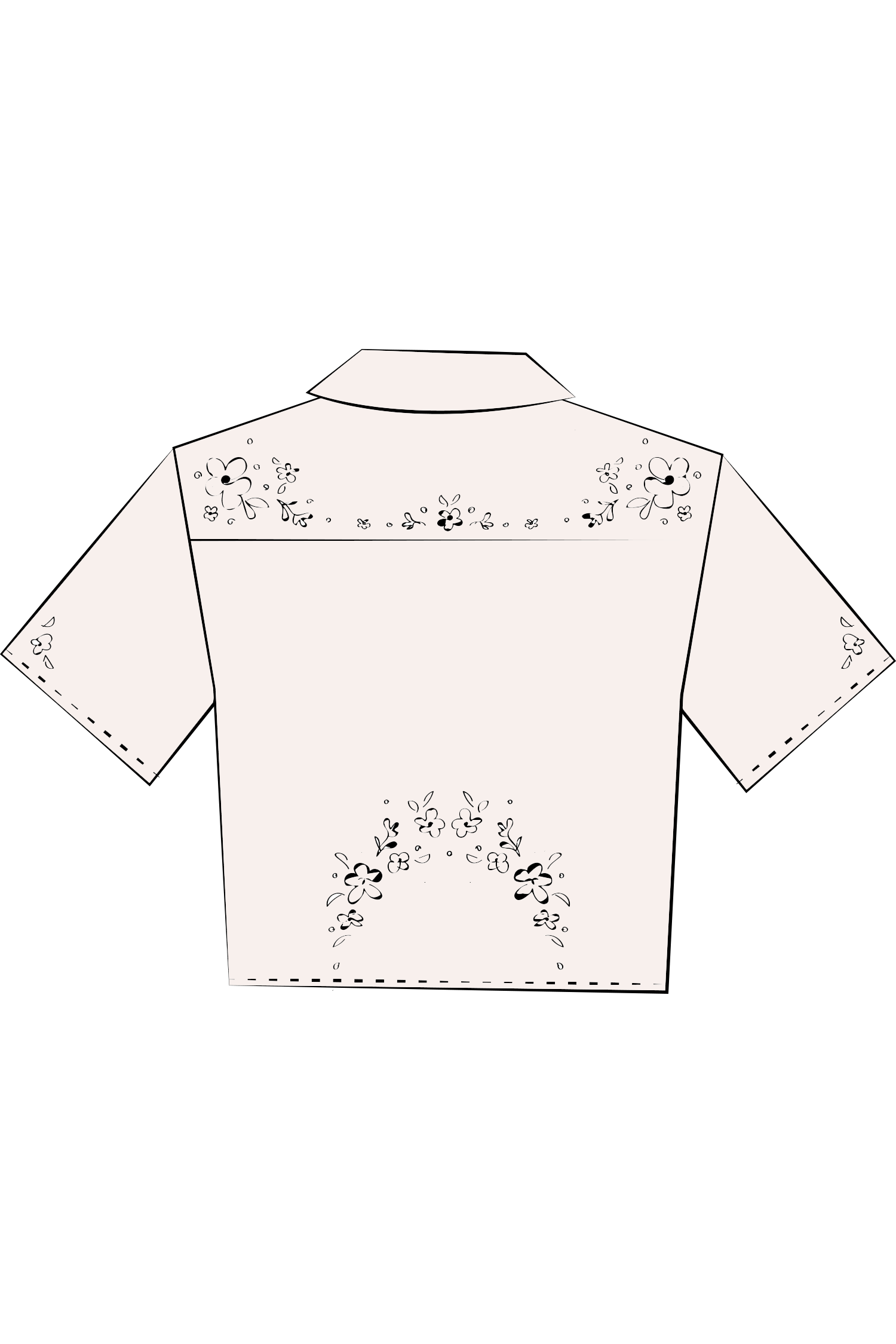 Custom Made To Order Hand Embroidered Spring Shirt