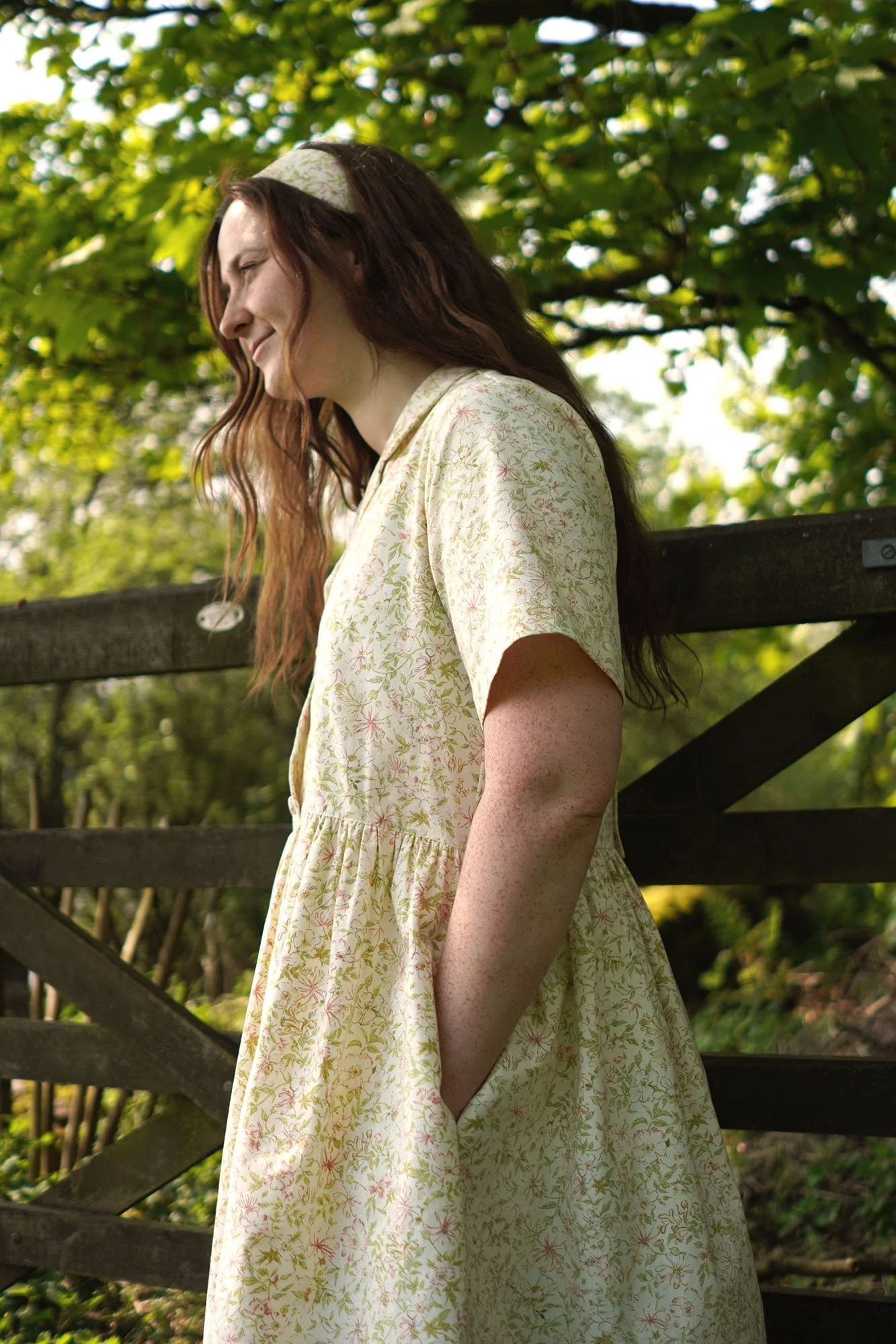 Retro Floral Print Tank Dress