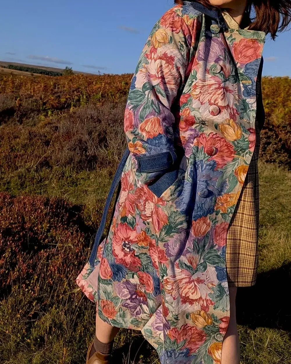 floral-print-denim-trench-coat-daffodil-and-leek.webp