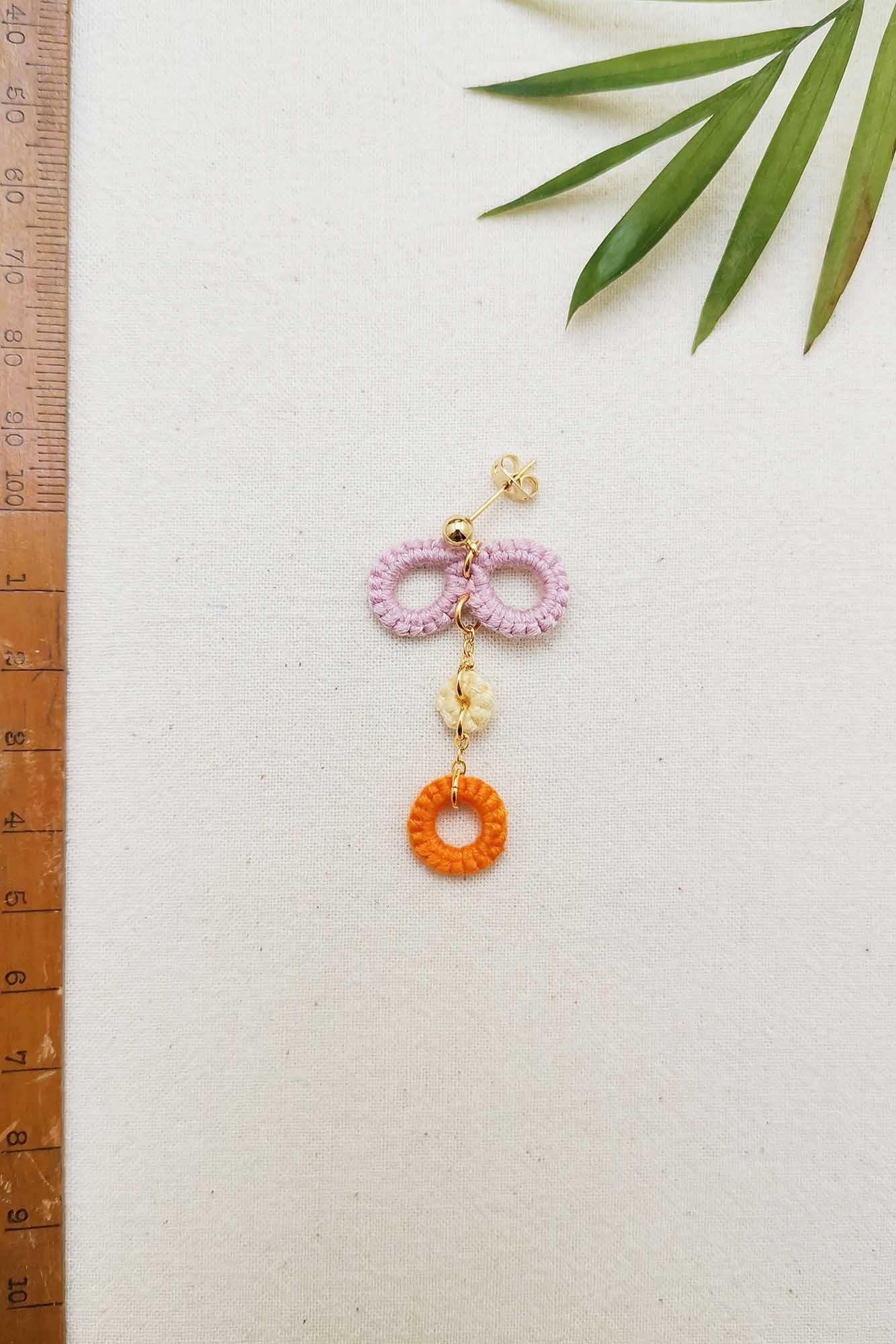 colourful dangle earrings