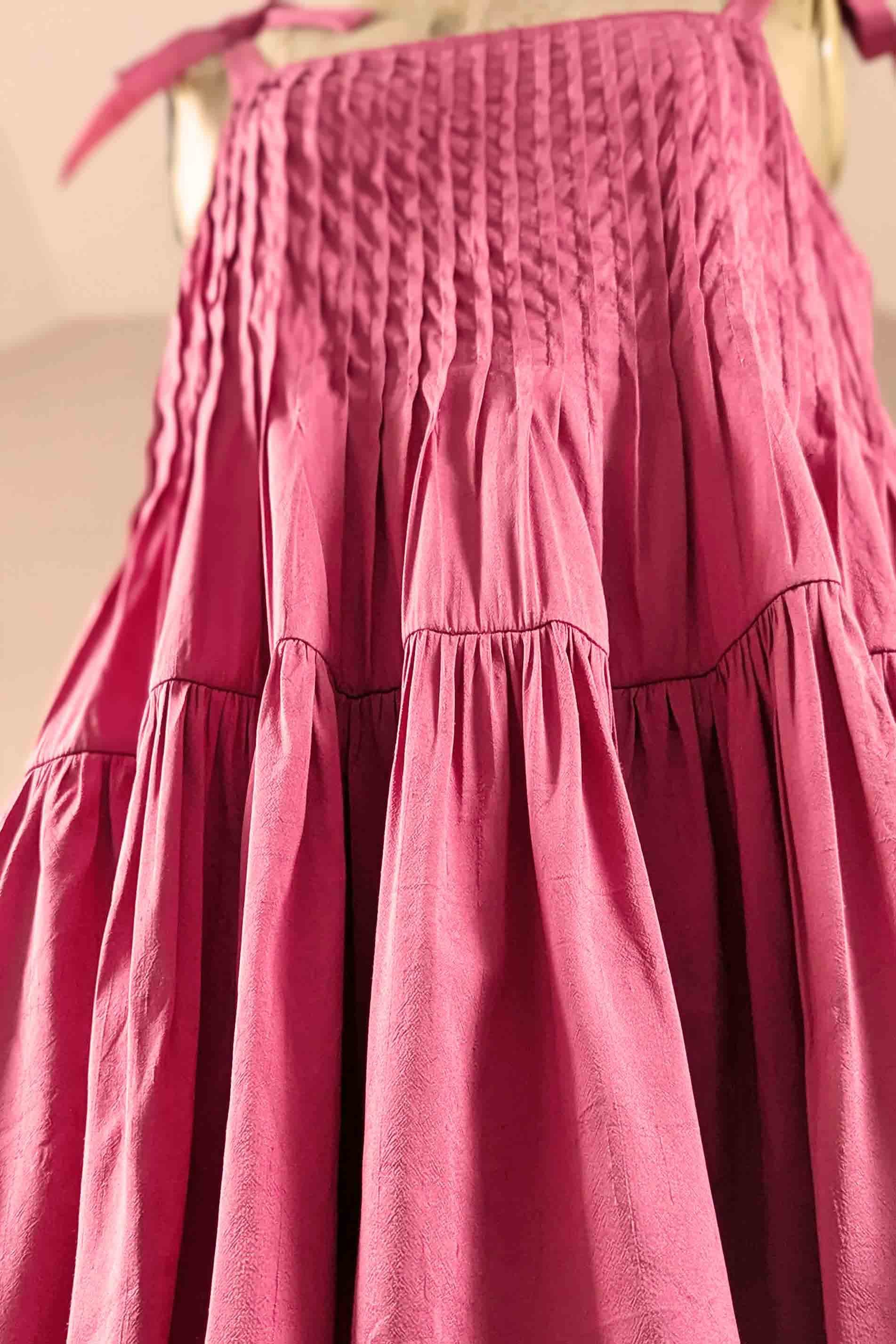 hot pink mini dress silk