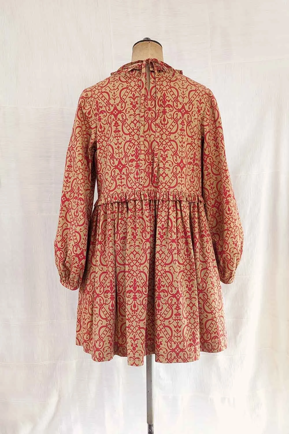 retro smock dress 60s Novelty Tromp L'Oeil Smock Dress