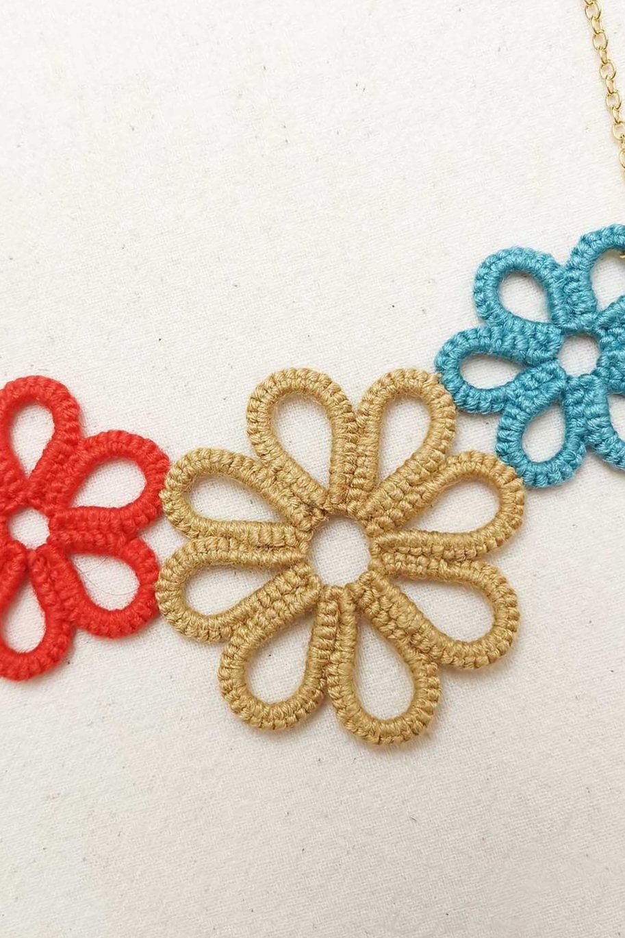 colourful flower necklace