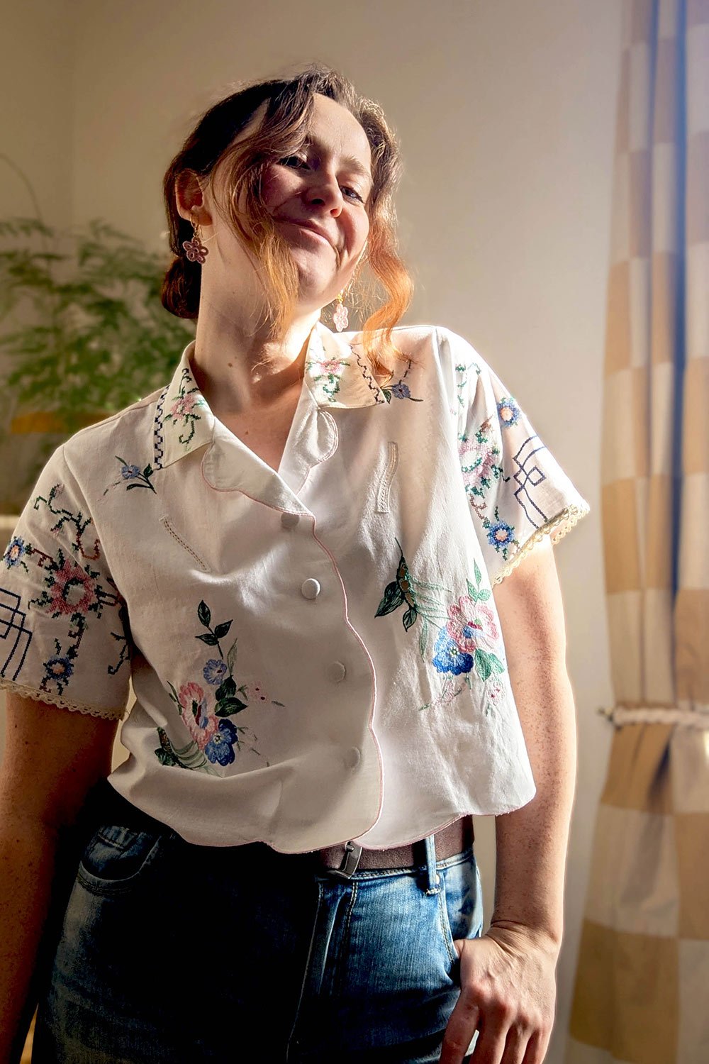Pretty floral spring shirt