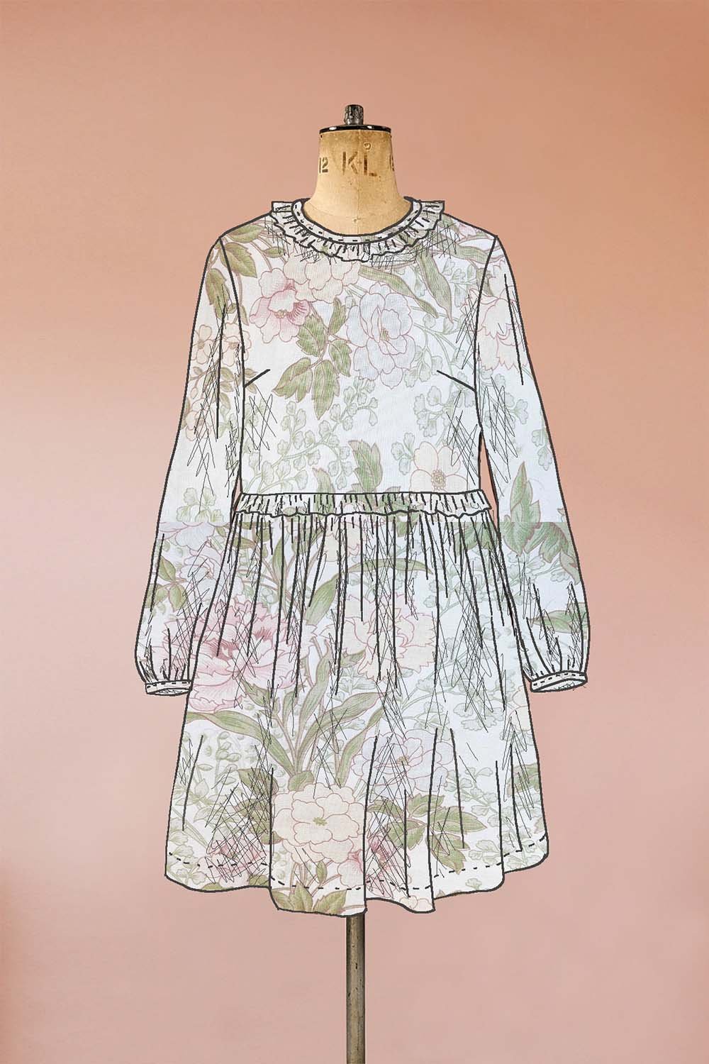 white floral smock dress hen do