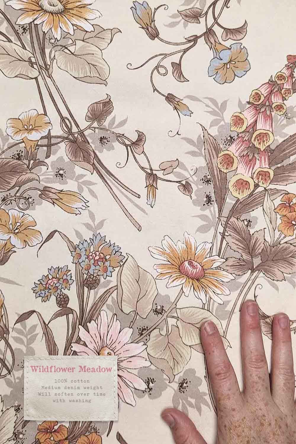 vintage floral print fabric