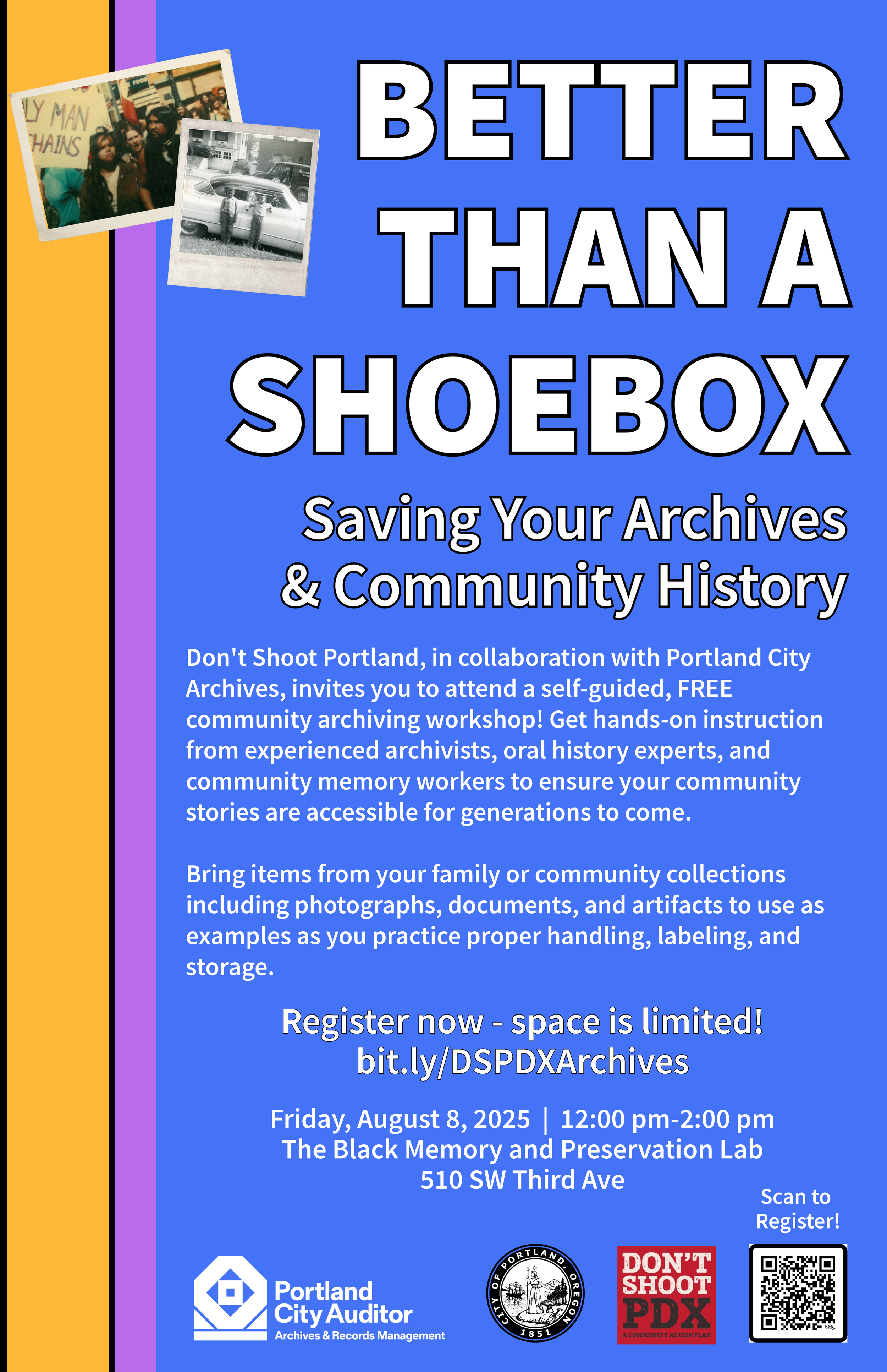 Saving Your Archives + Our Stories Matter Workshop