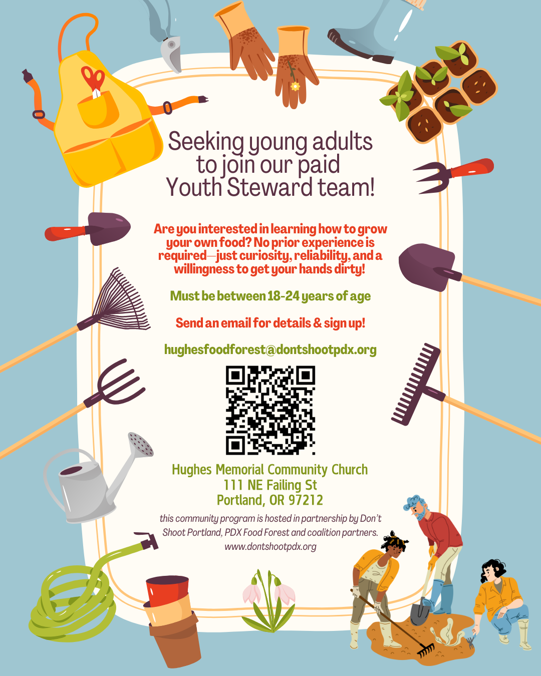 Seeking young adults to join our paid Youth Steward team!