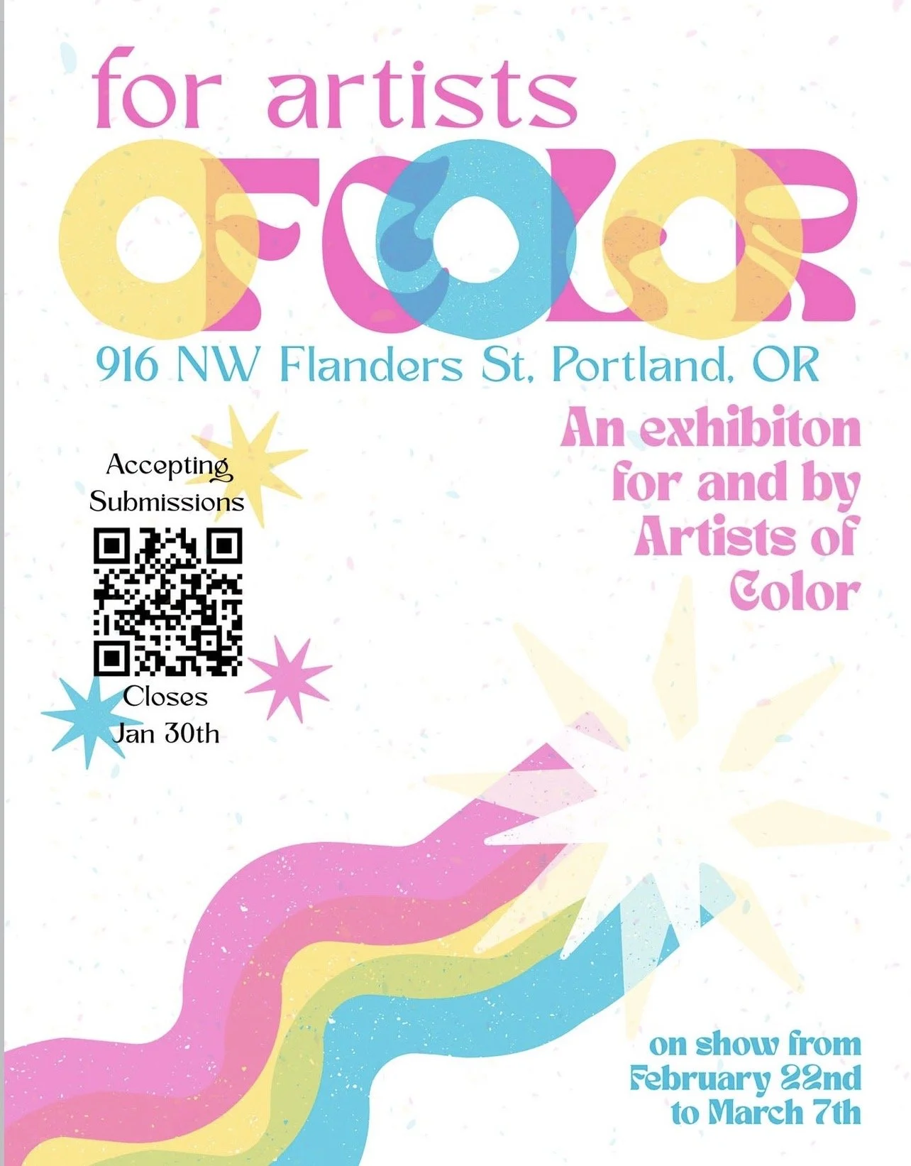 "For Artists of Color" Student Exhibition at The BLACK Gallery
