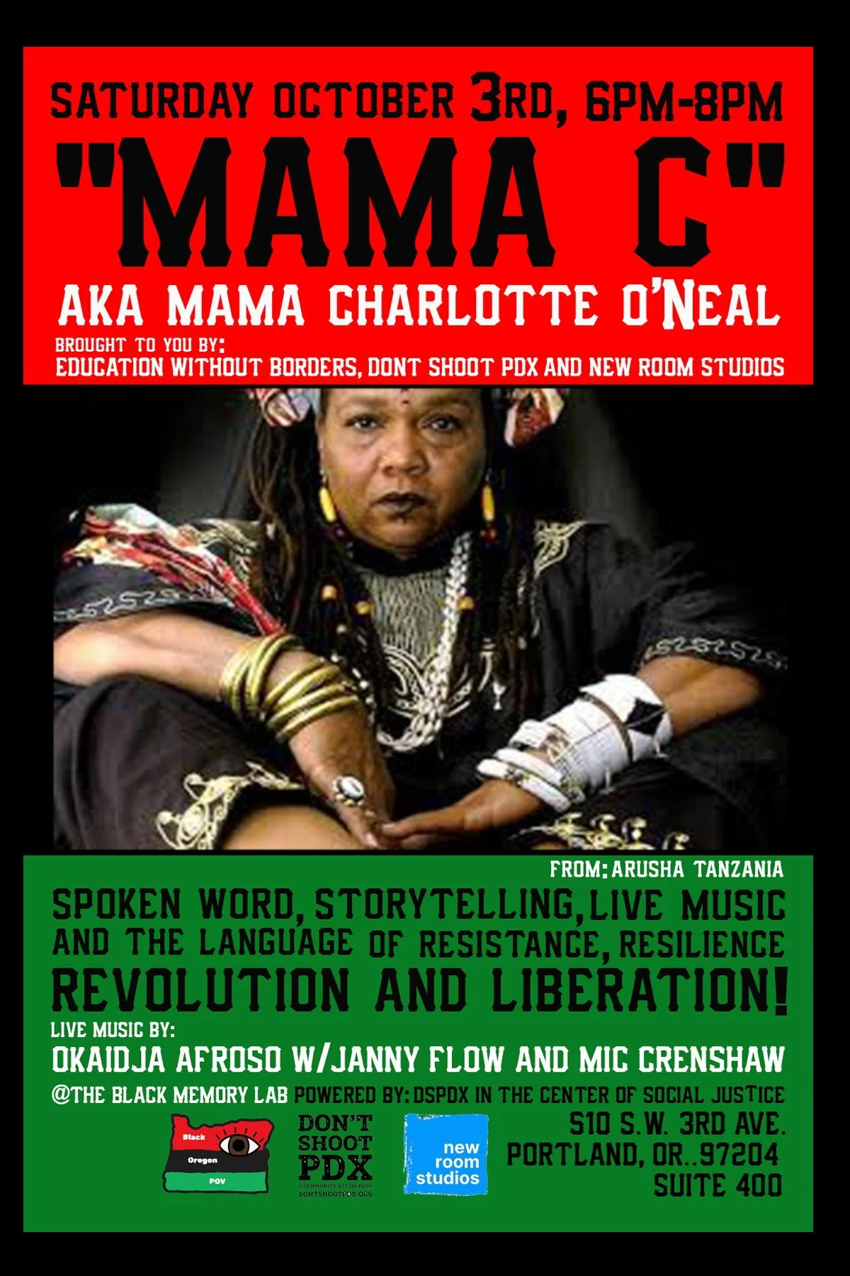 Mama C at the Black Memory Lab