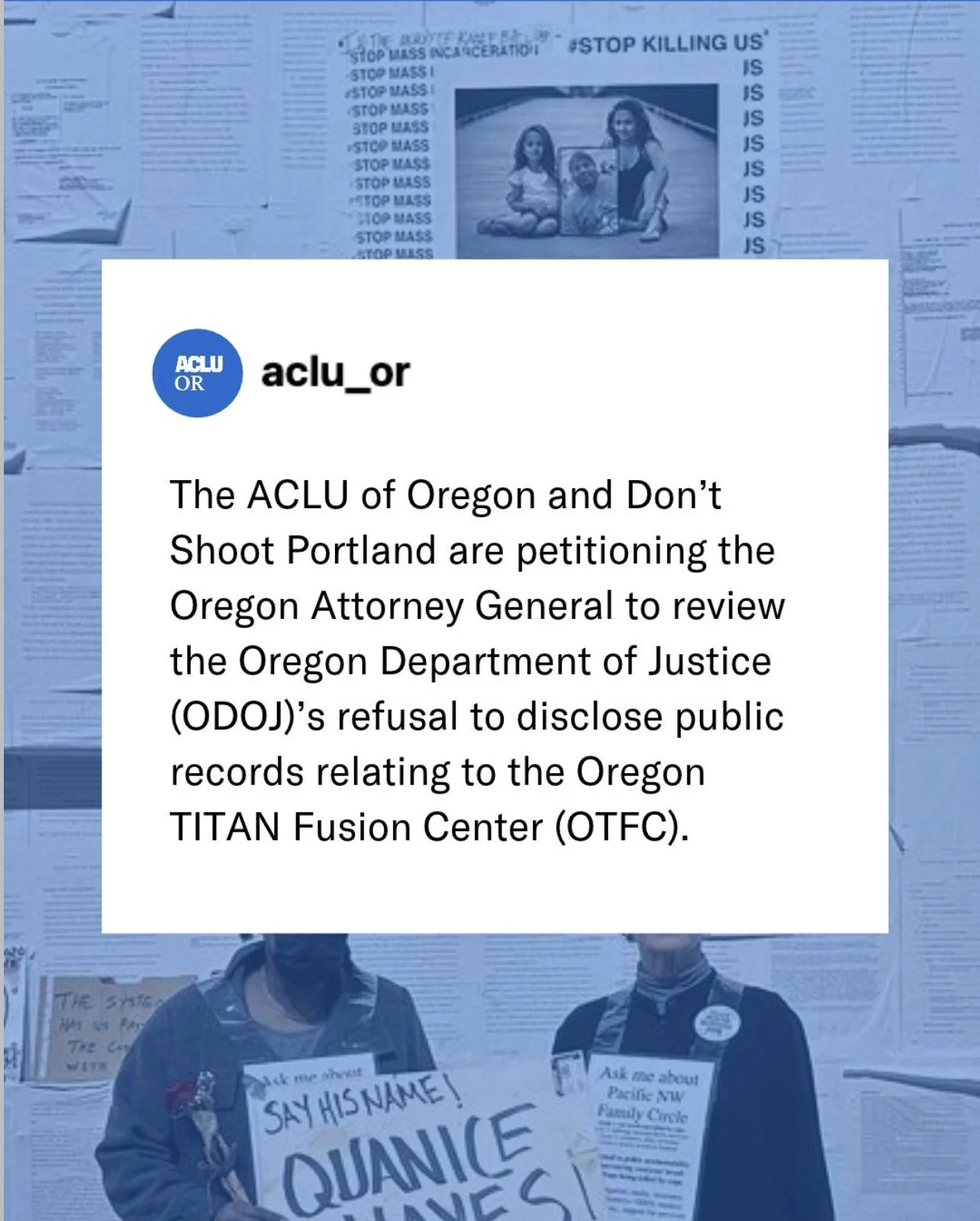 Taking Action Against Fusion Centers with ACLU