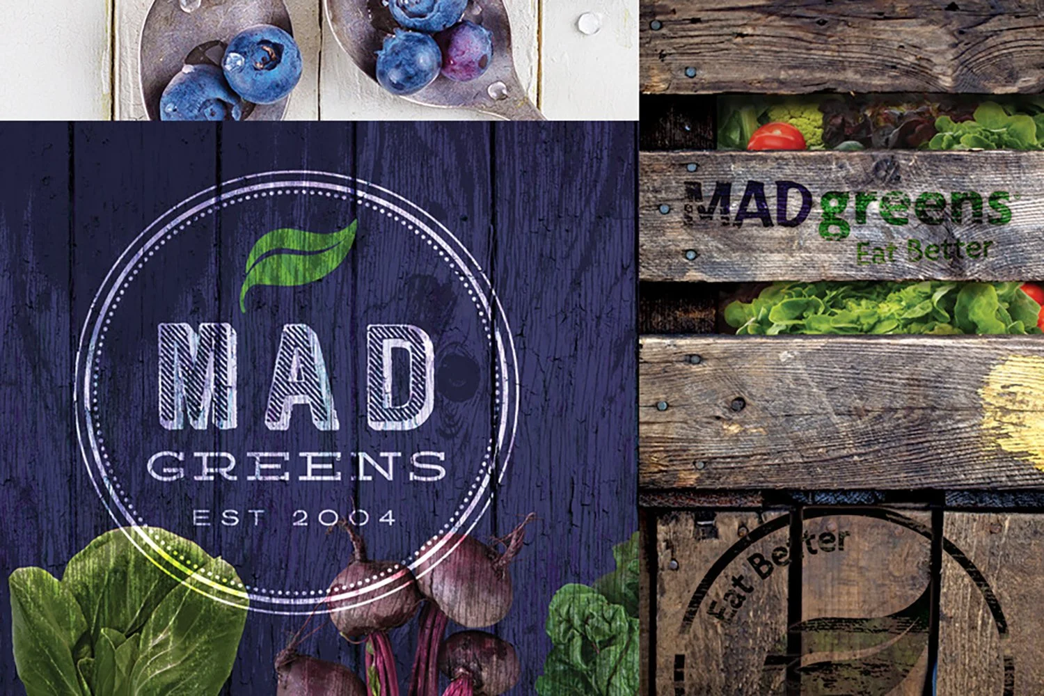 MAD Greens branded imagery