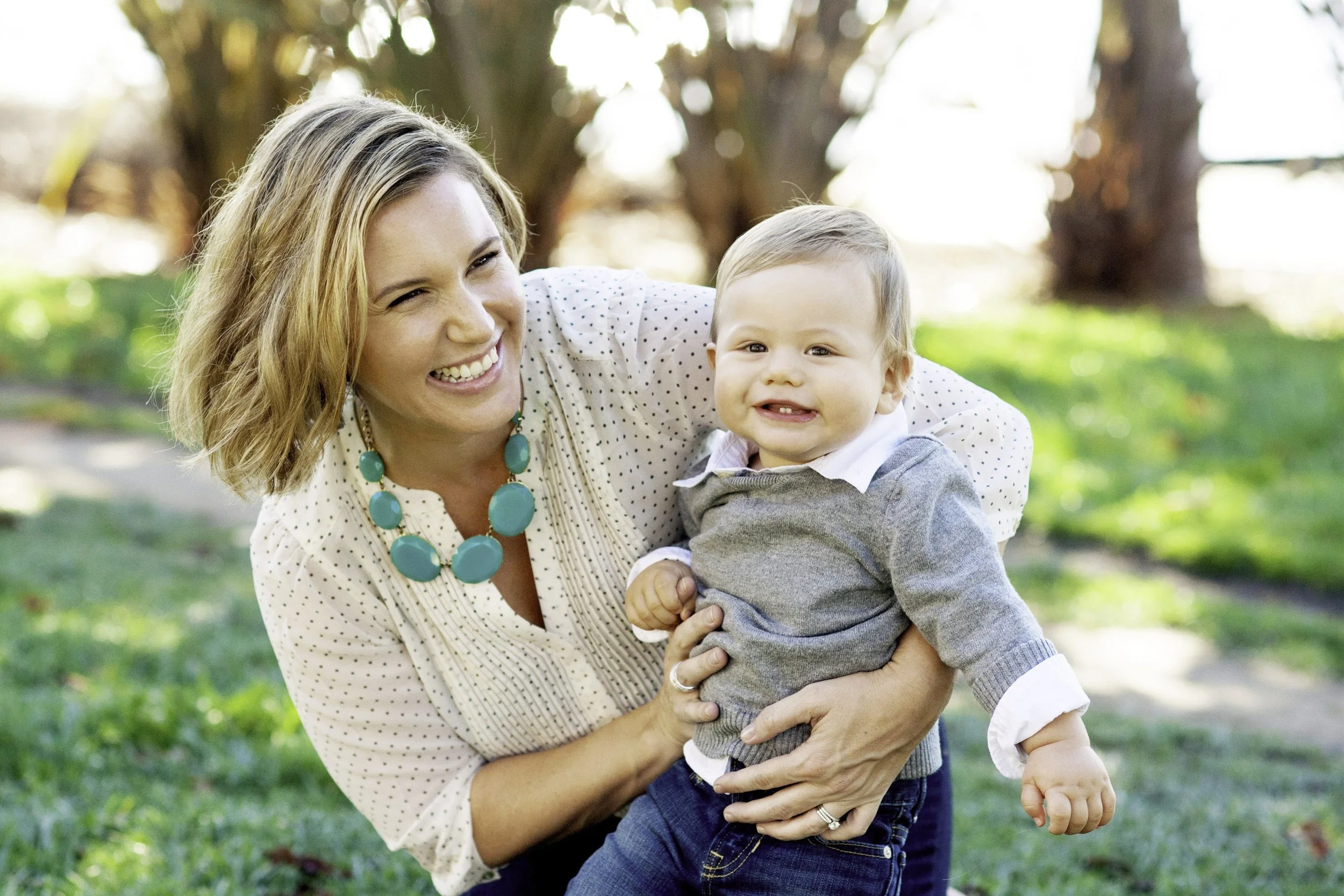 Golden hour family portraits Marin County Amelia Plumb Photography
