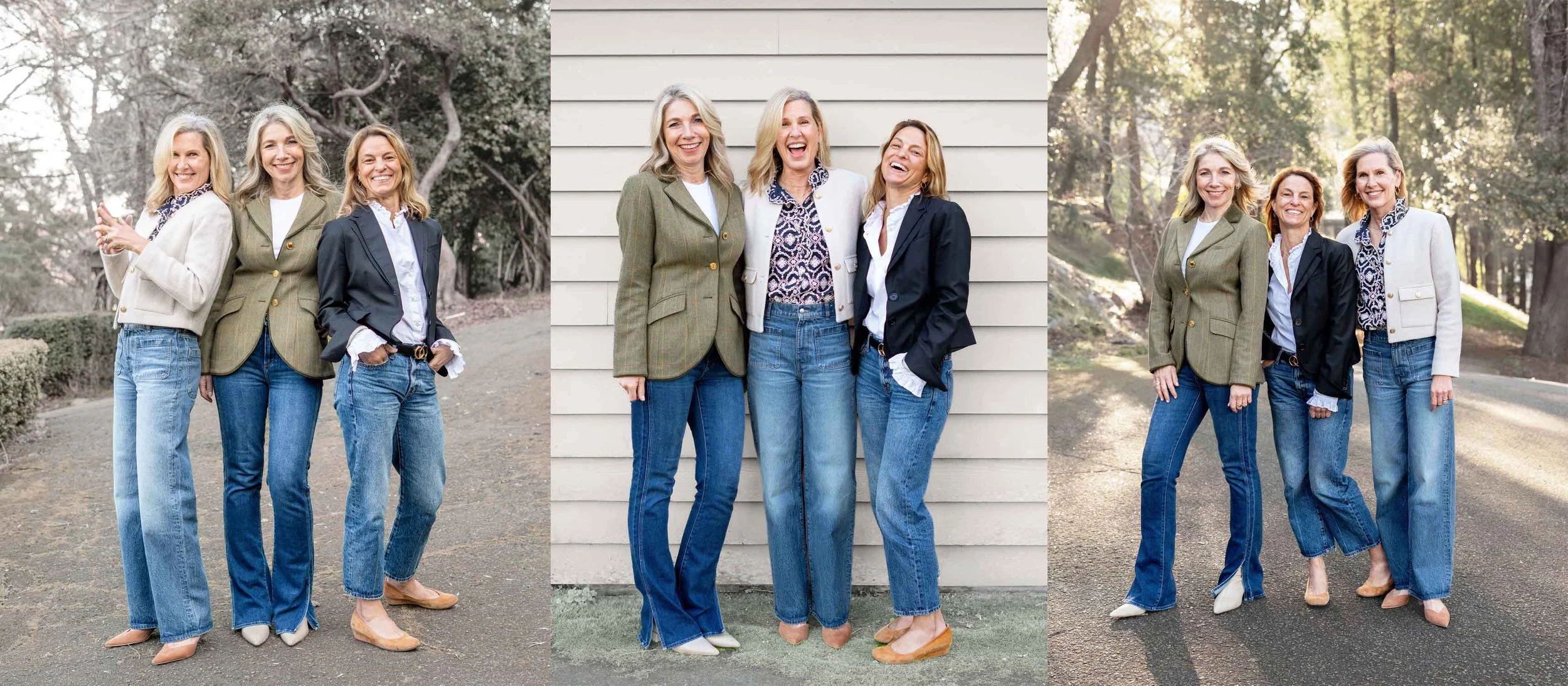 Professional branding portraits of a women-owned event planning team in Marin County