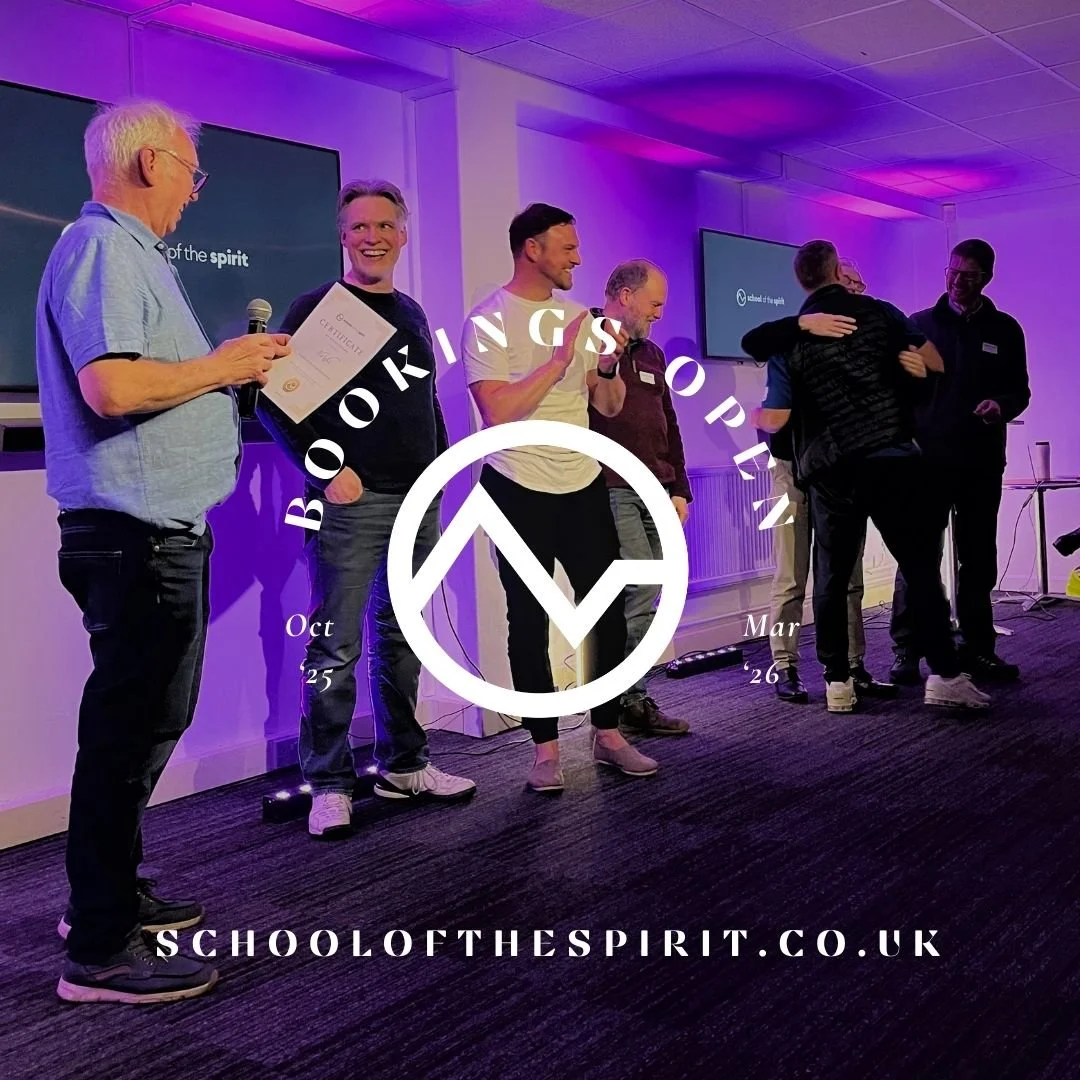 Bookings are open for our next cohort, and half the places are already filled. 

School of the Spirit runs most Tuesday evenings from October to March, and a handful of Saturdays. If you'd like to join us, visit the website, or drop us a line for mor