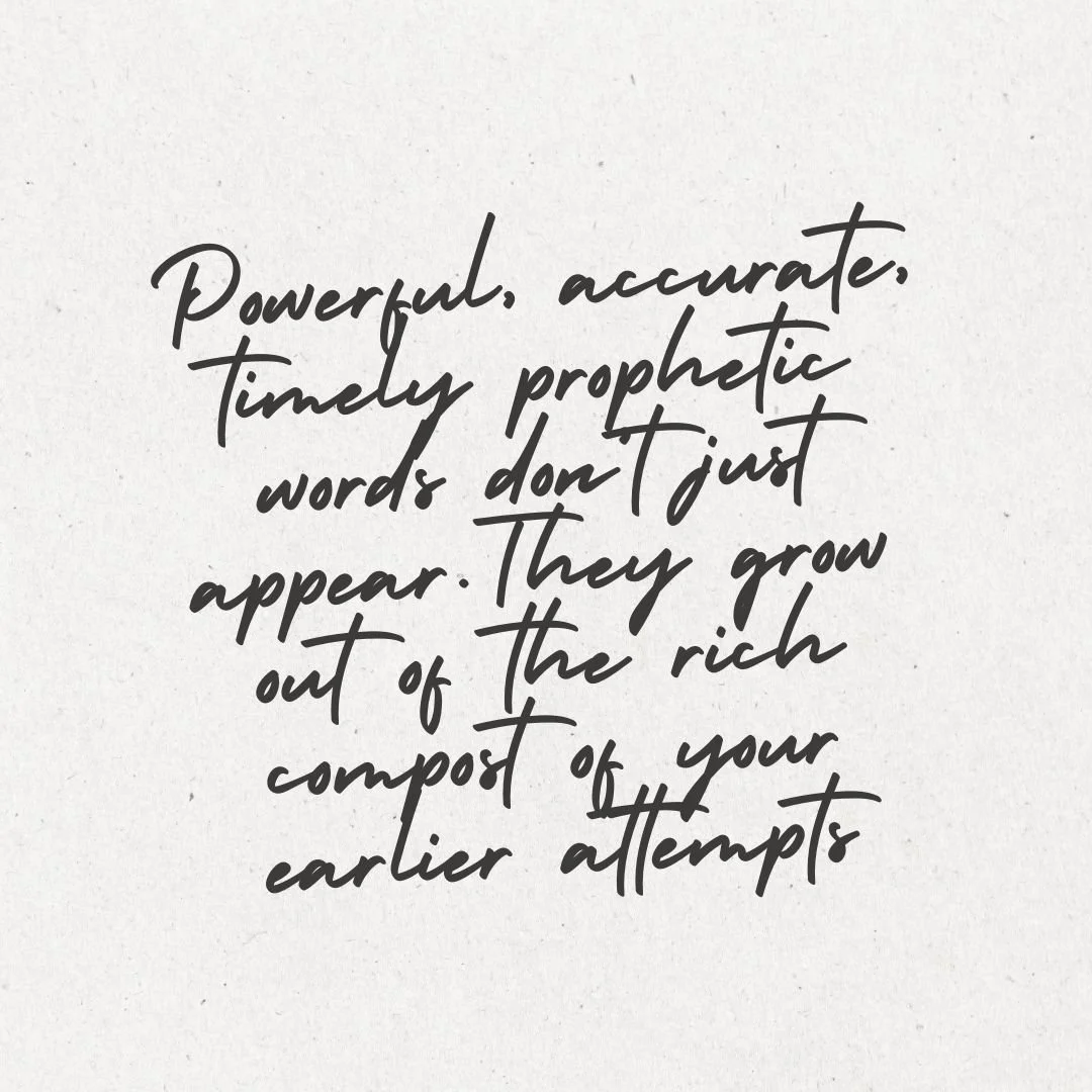 Last night @lois.e.fulton spoke on dreams and visions, and challenged us to be those who take risks in hearing God for others. 

"Powerful, accurate, timely prophetic words don't just appear. They grow out of the rich compost of your earlier att